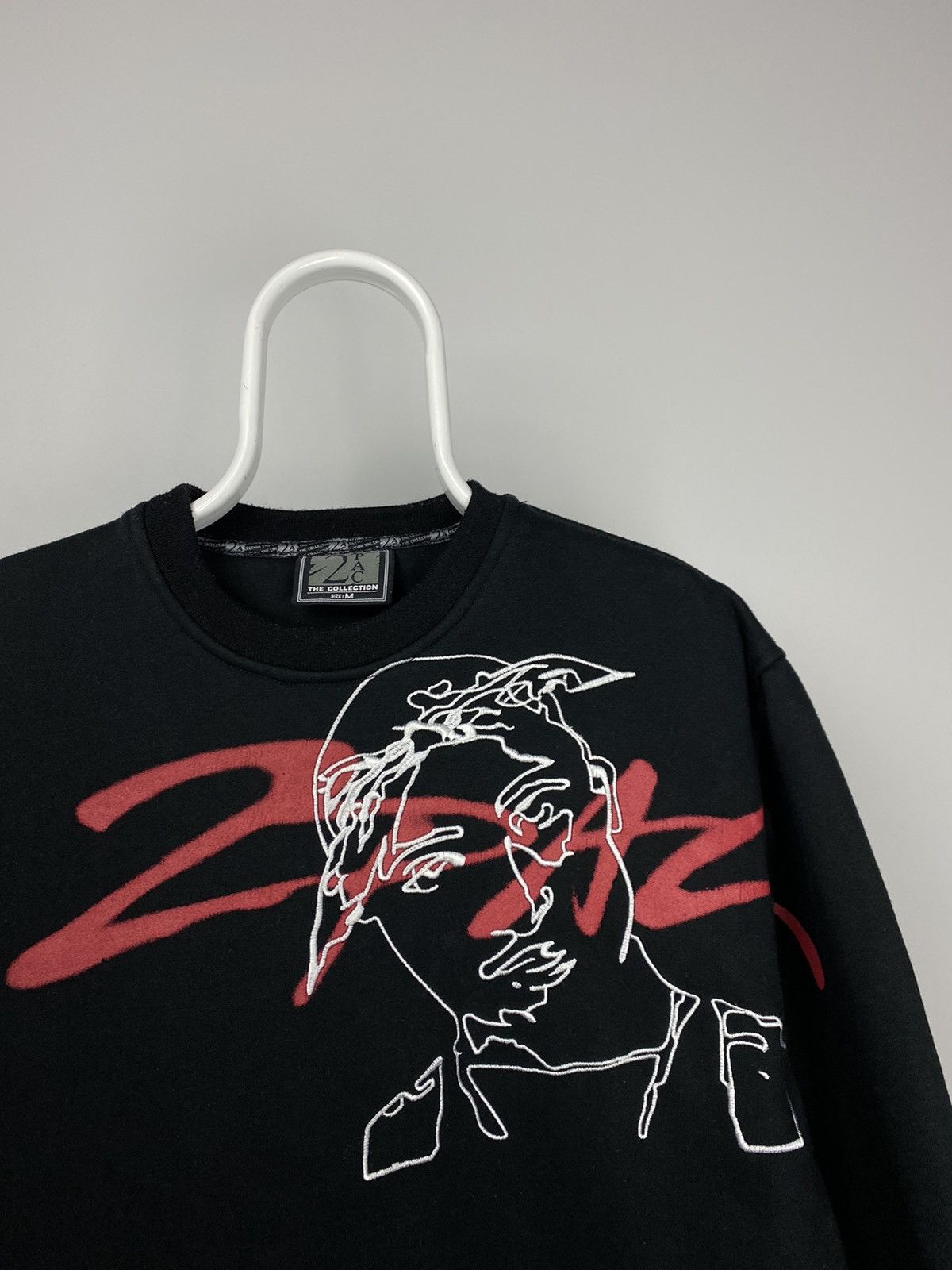 Rap Tees × Vintage 2Pac vintage black sweatshirt tupac the collection thug Size US M / EU 48-50 / 2 - 2 Thumbnail