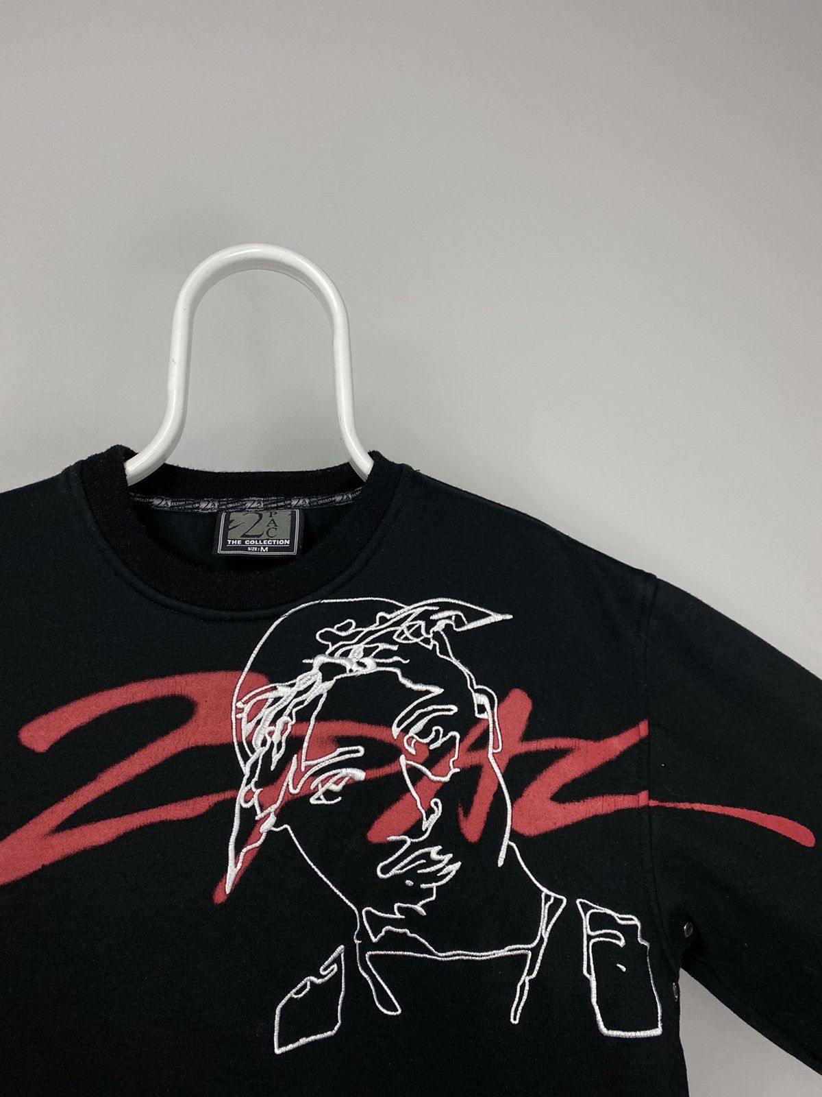 Rap Tees × Vintage 2Pac vintage black sweatshirt tupac the collection thug Size US M / EU 48-50 / 2 - 4 Thumbnail