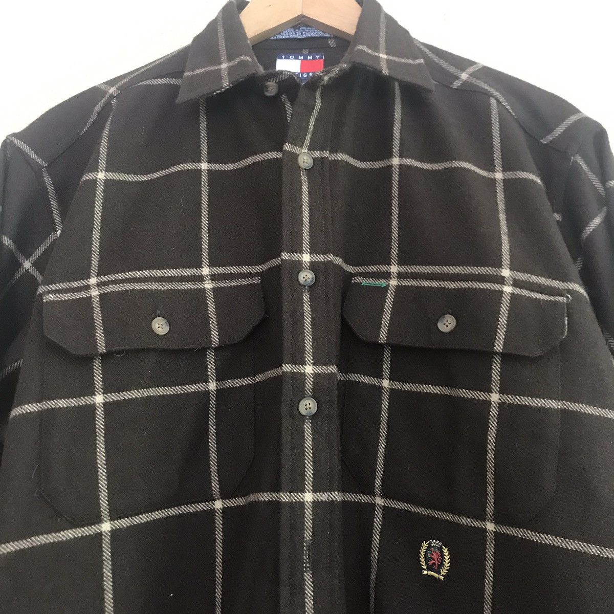 Tommy Hilfiger Tommy Hilfiger Wool flannel Shirt Size US L / EU 52-54 / 3 - 4 Thumbnail