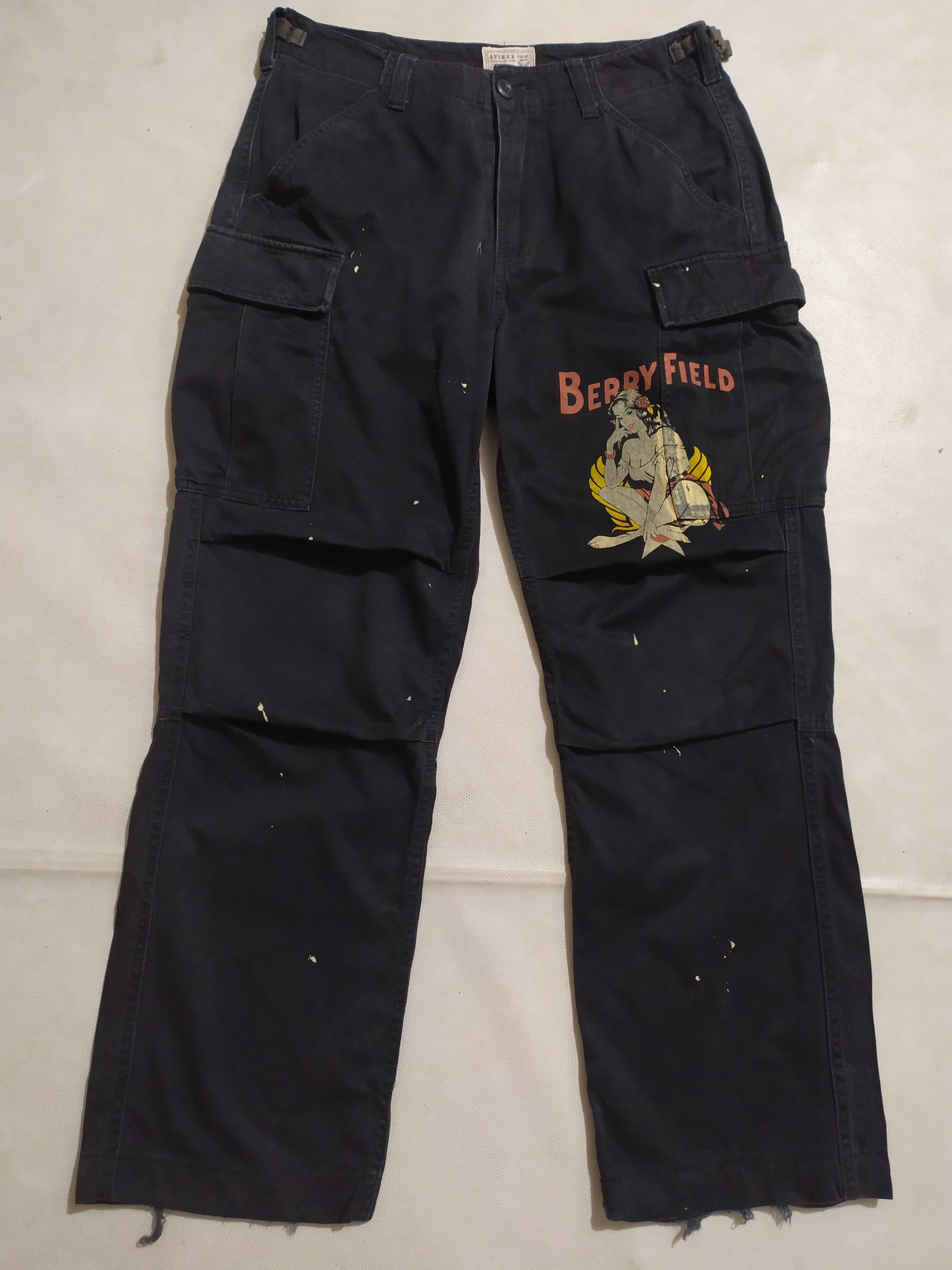 Avirex 🔥Avirex Cargo Military Berry Field Pants Size US 31 - 1 Thumbnail