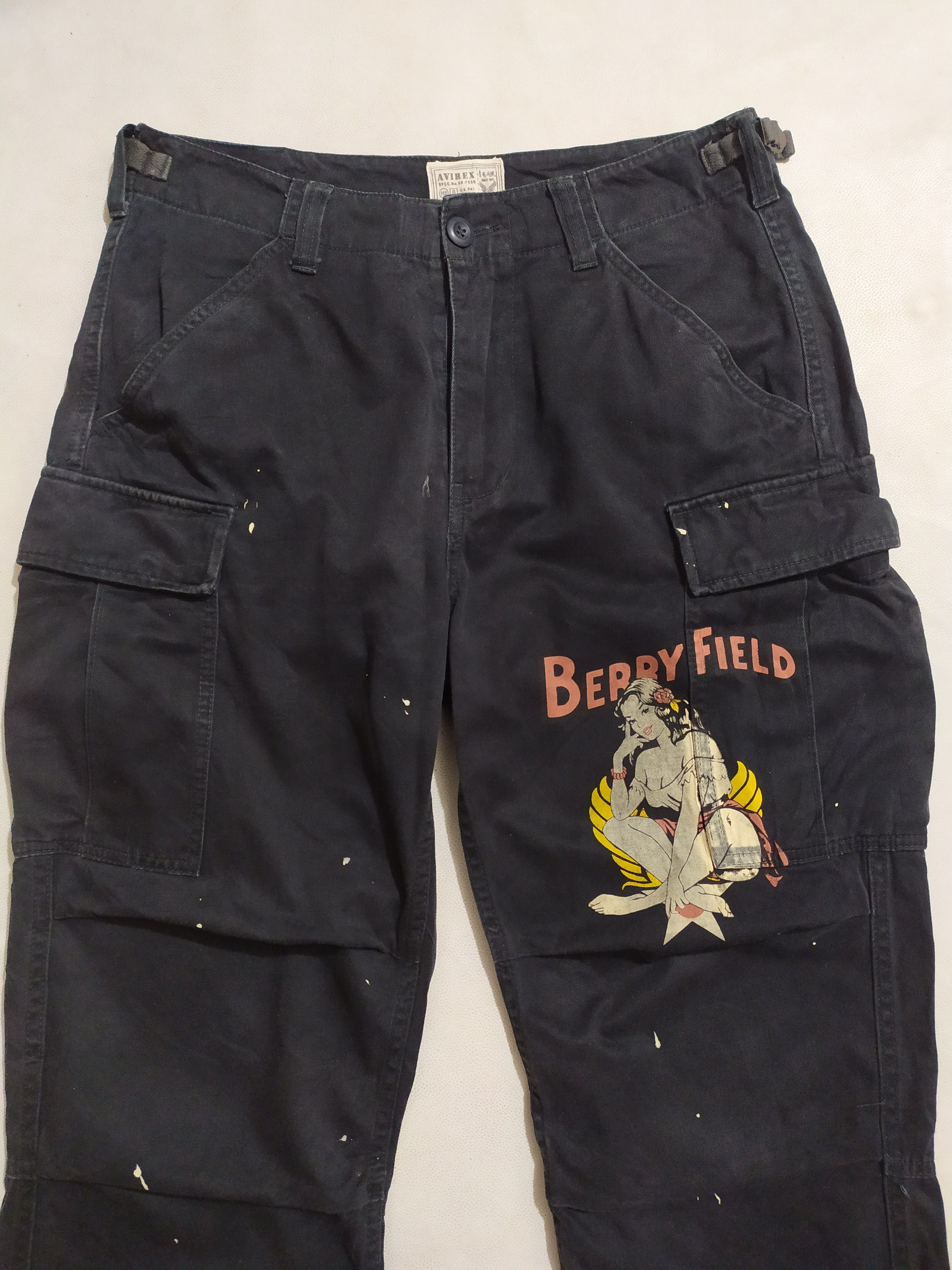 Avirex 🔥Avirex Cargo Military Berry Field Pants Size US 31 - 2 Thumbnail