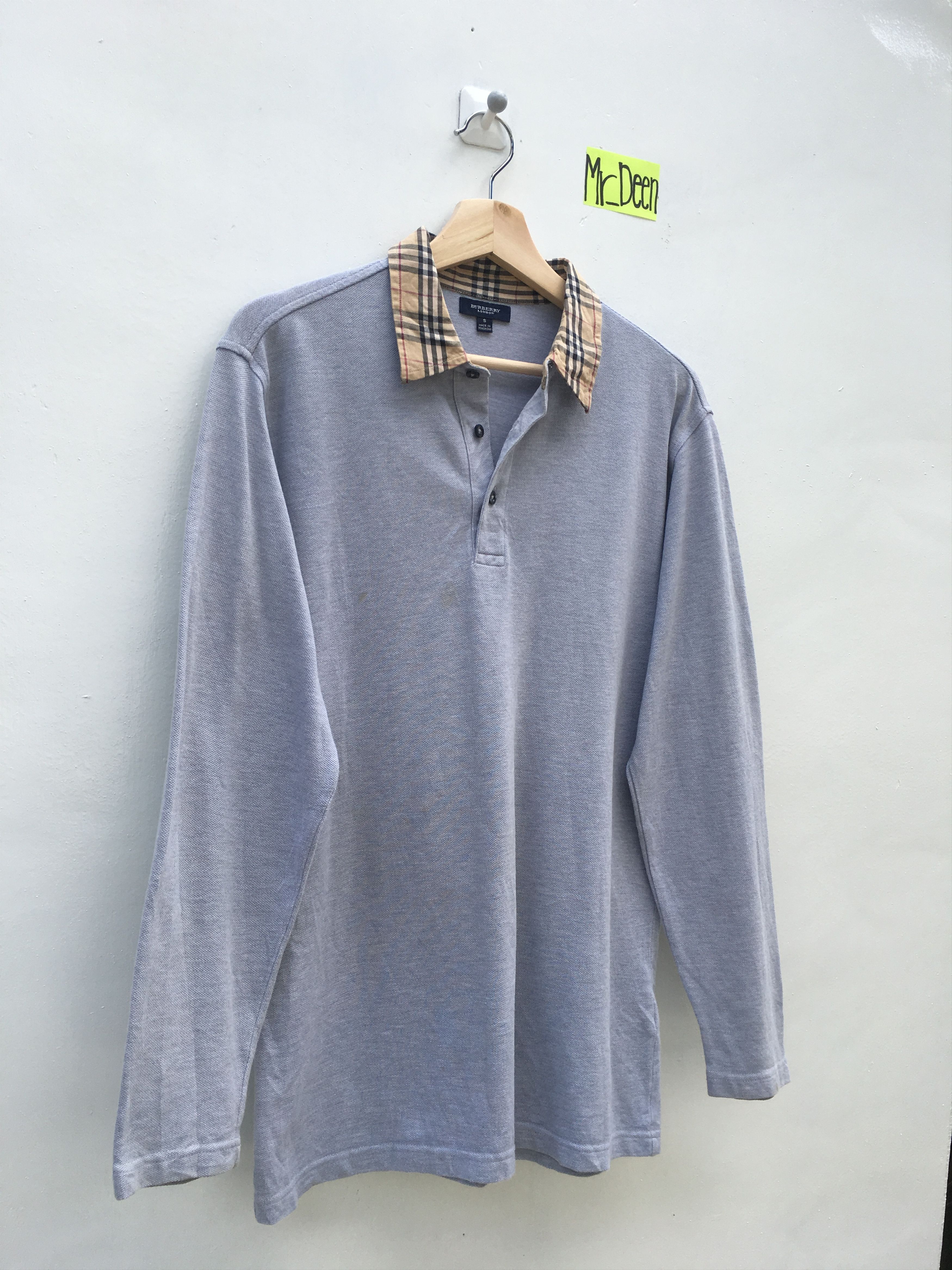 Burberry Vintage Burberry's Longsleeve Polo Shirt Size US S / EU 44-46 / 1 - 4 Thumbnail