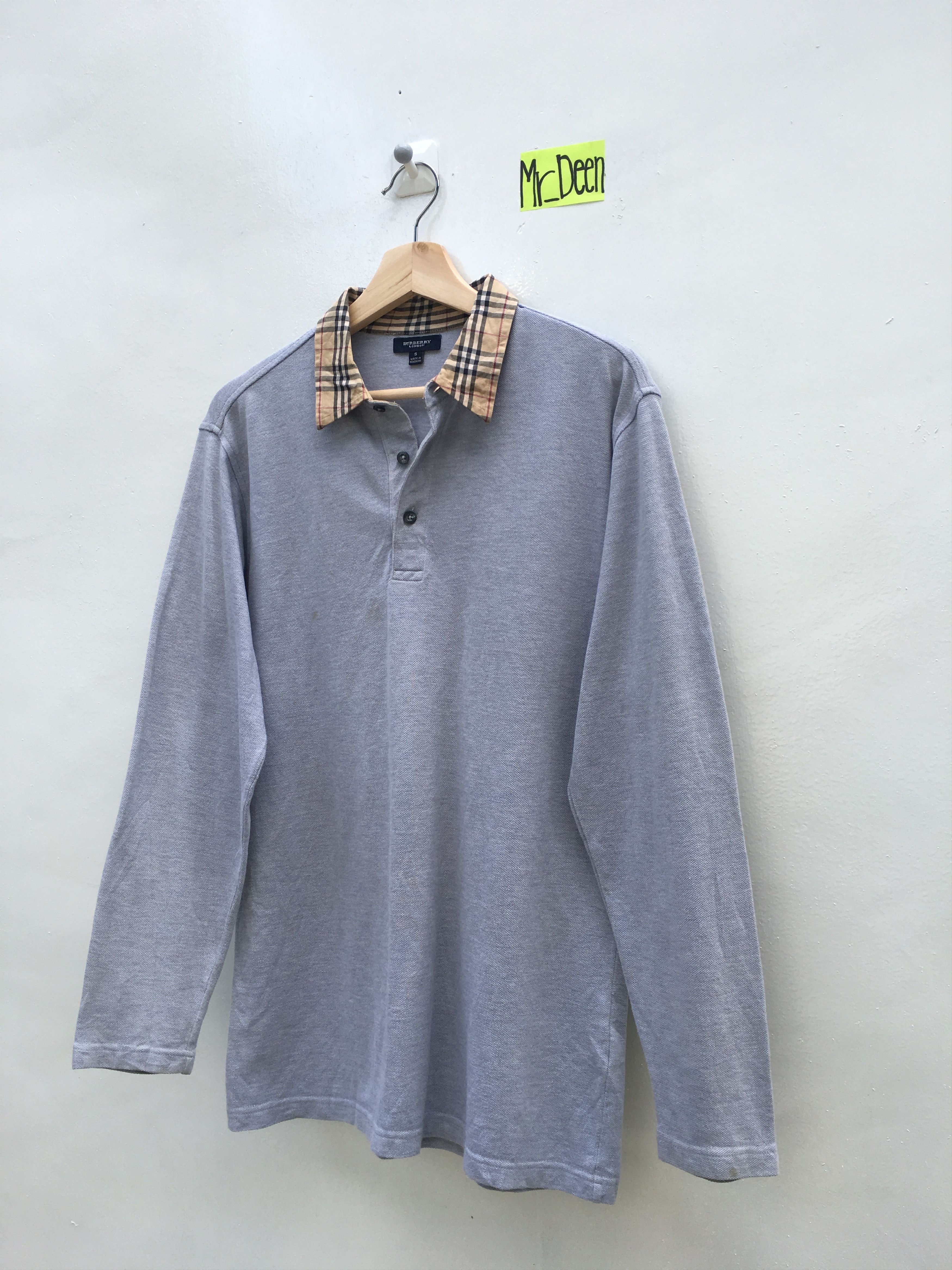 Burberry Vintage Burberry's Longsleeve Polo Shirt Size US S / EU 44-46 / 1 - 3 Thumbnail