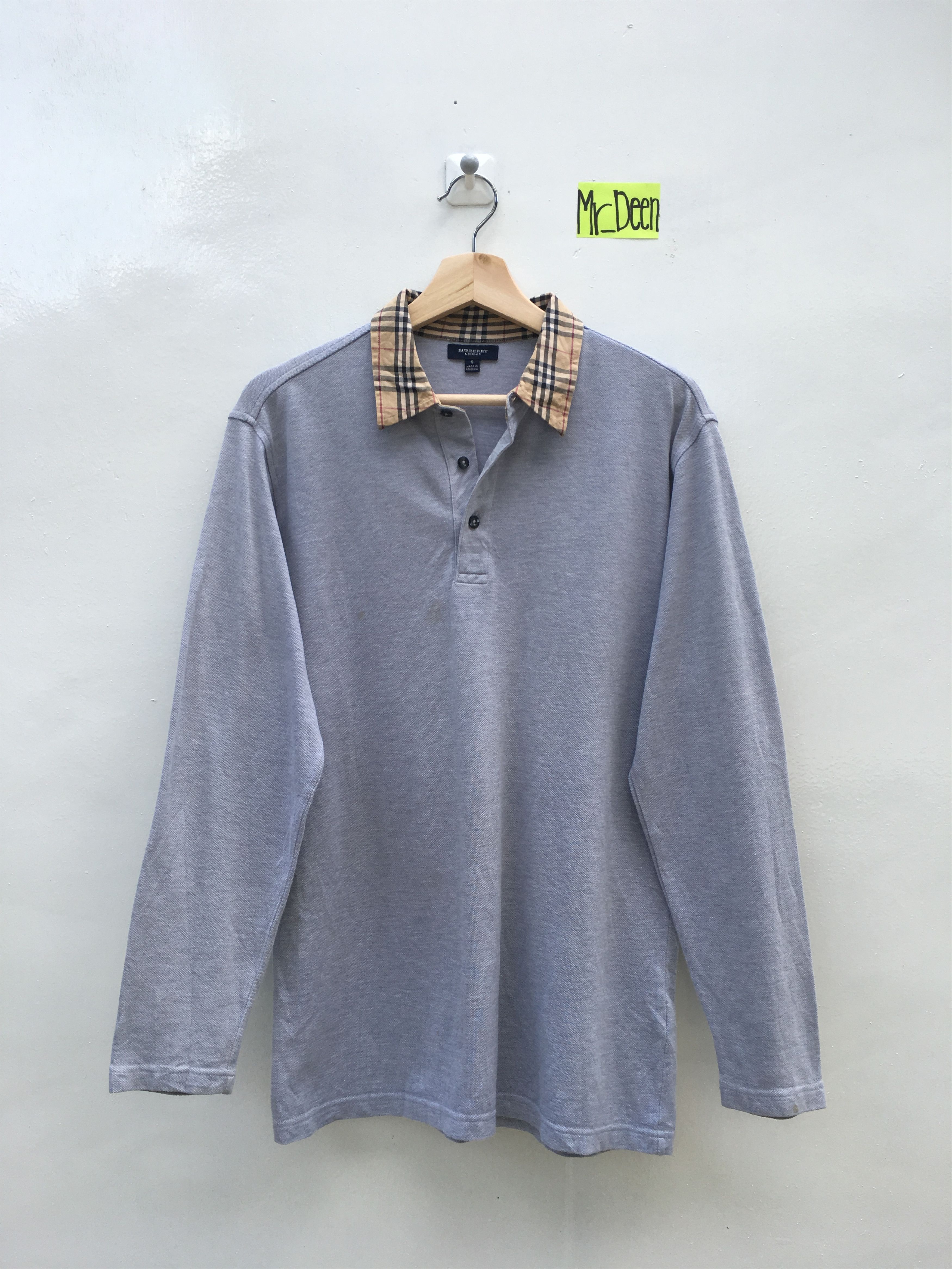 Burberry Vintage Burberry's Longsleeve Polo Shirt Size US S / EU 44-46 / 1 - 2 Thumbnail