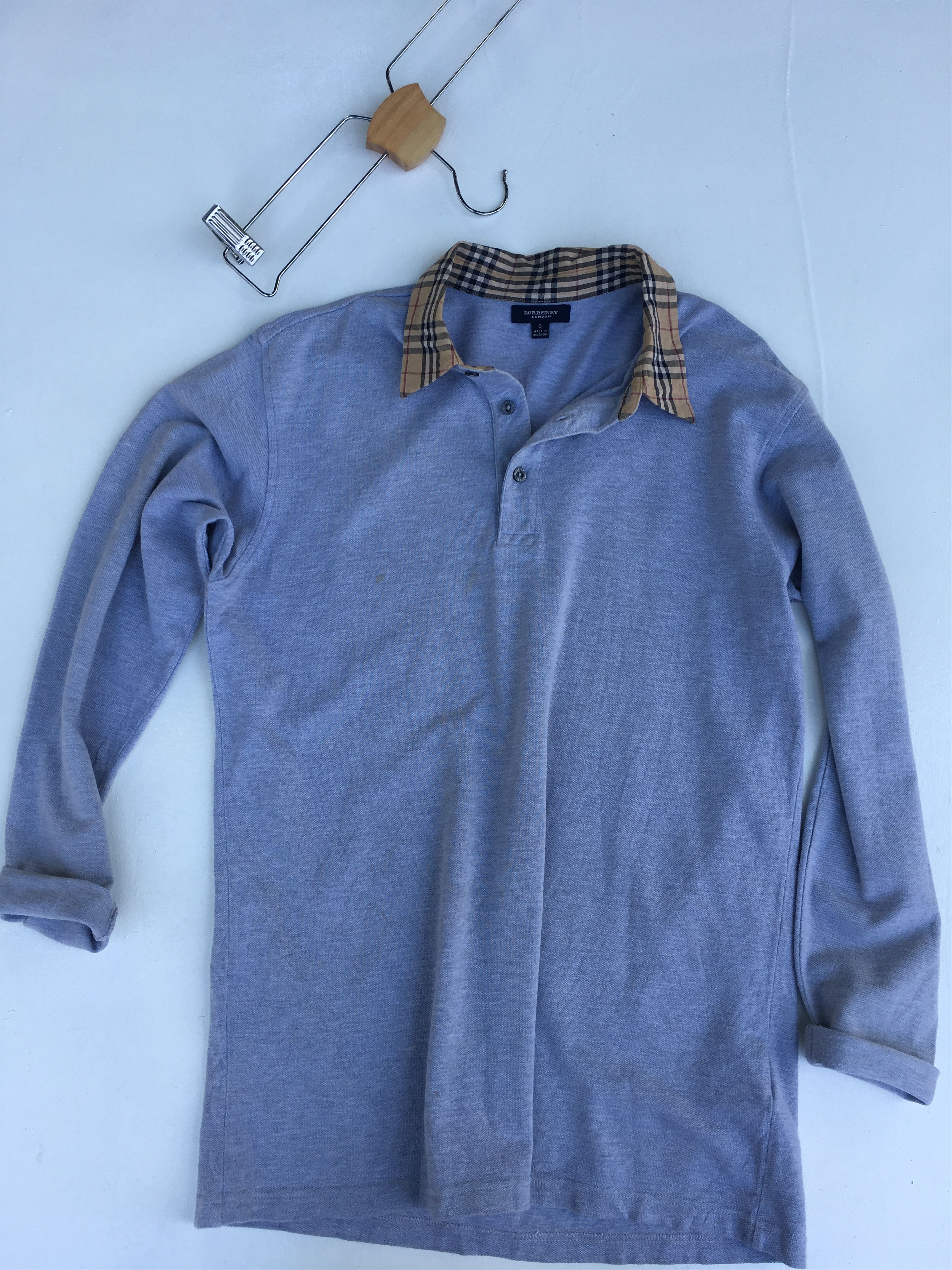 Burberry Vintage Burberry's Longsleeve Polo Shirt Size US S / EU 44-46 / 1 - 12 Thumbnail