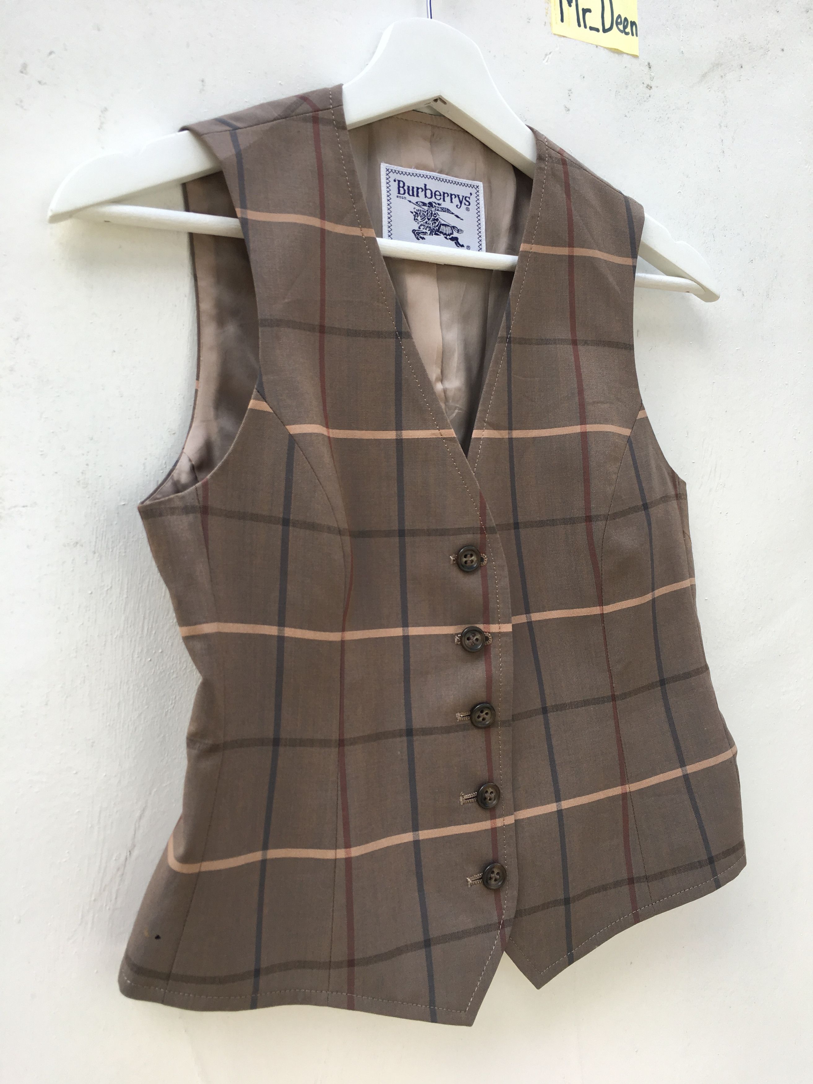 Burberry Vintage Burberry Vest Novacheck Made in Japan Size US S / EU 44-46 / 1 - 2 Thumbnail