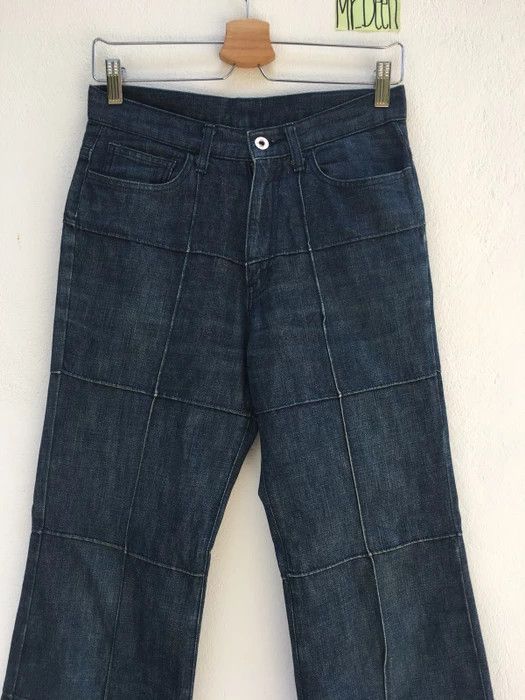 image of Boycott Patterned Denim Pants in Blue, Men's (Size 29)