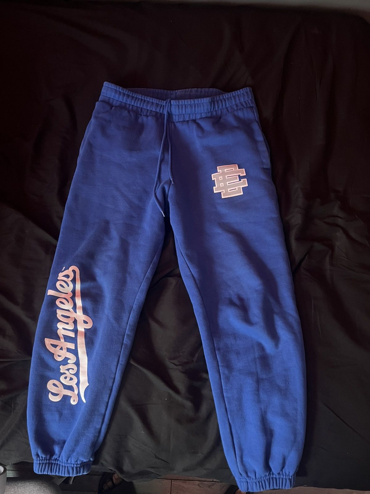 image of Eric Emanuel Mlb La Dodgers Sweatpants in Blue, Men's (Size 33)