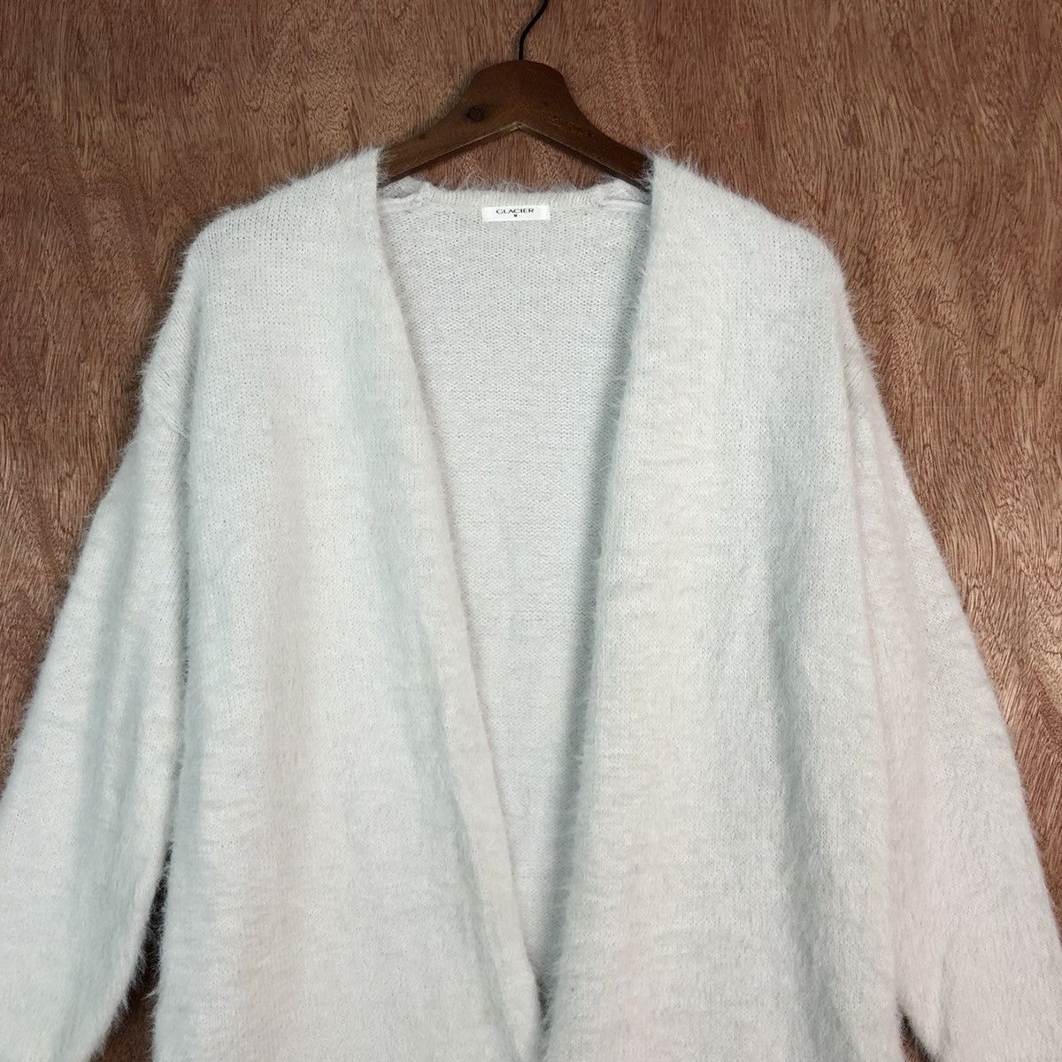 Japanese Brand Glacier White Mohair Cardigan Knitwear Sweater Size US M / EU 48-50 / 2 - 2 Thumbnail