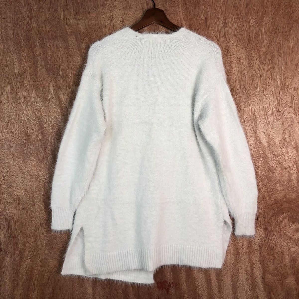 Japanese Brand Glacier White Mohair Cardigan Knitwear Sweater Size US M / EU 48-50 / 2 - 9 Thumbnail