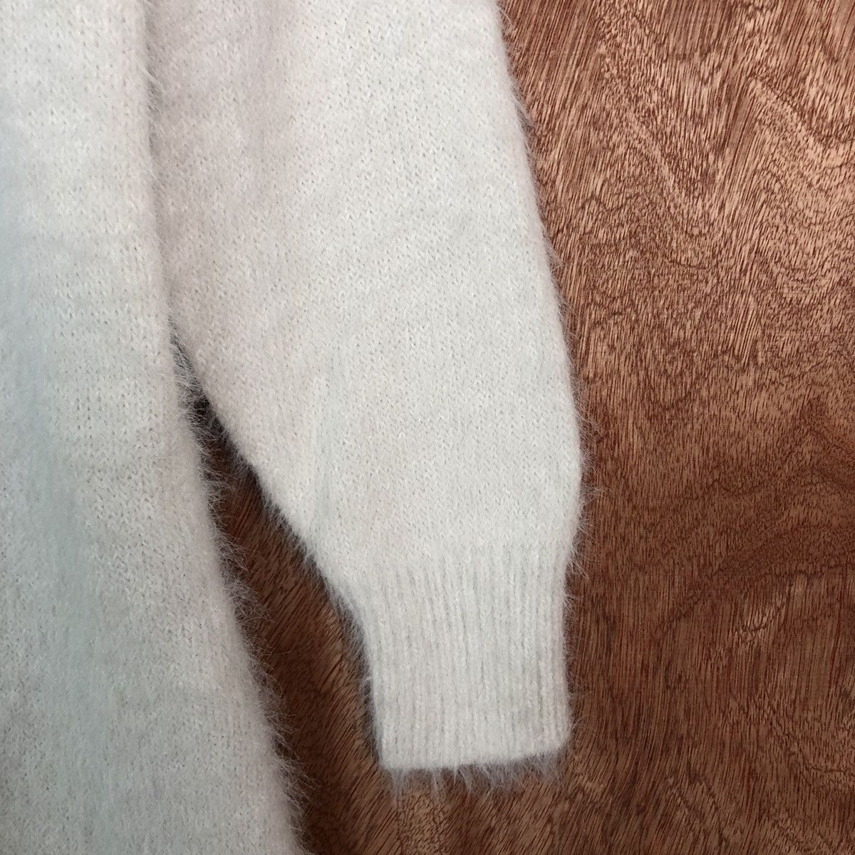 Japanese Brand Glacier White Mohair Cardigan Knitwear Sweater Size US M / EU 48-50 / 2 - 4 Thumbnail