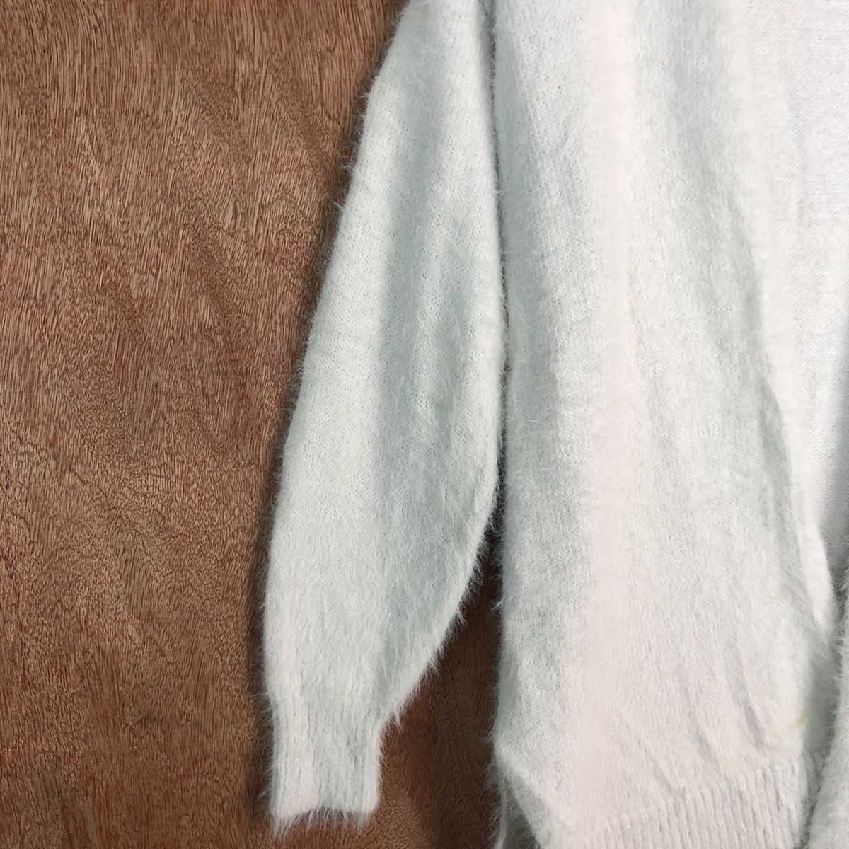Japanese Brand Glacier White Mohair Cardigan Knitwear Sweater Size US M / EU 48-50 / 2 - 7 Thumbnail