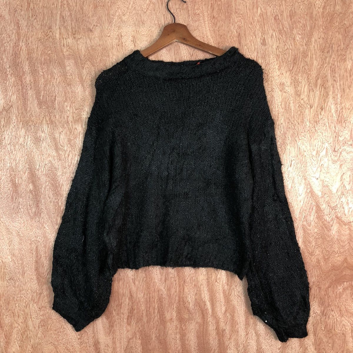 Homespun Knitwear Japanese Brand Black Mohair Baggy Knitwear Size US M / EU 48-50 / 2 - 3 Thumbnail