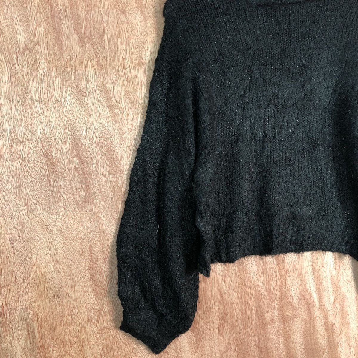 Homespun Knitwear Japanese Brand Black Mohair Baggy Knitwear Size US M / EU 48-50 / 2 - 7 Thumbnail