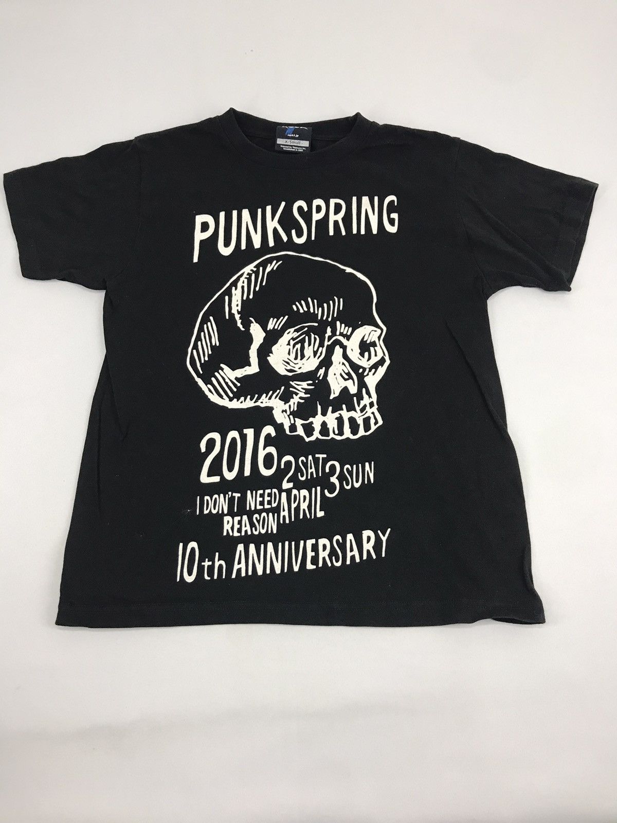 image of Band Tees x Tour Tee VTG Japanese Punk Band Punk Spring 10Th Anniversary Printed in Black (Size XS)