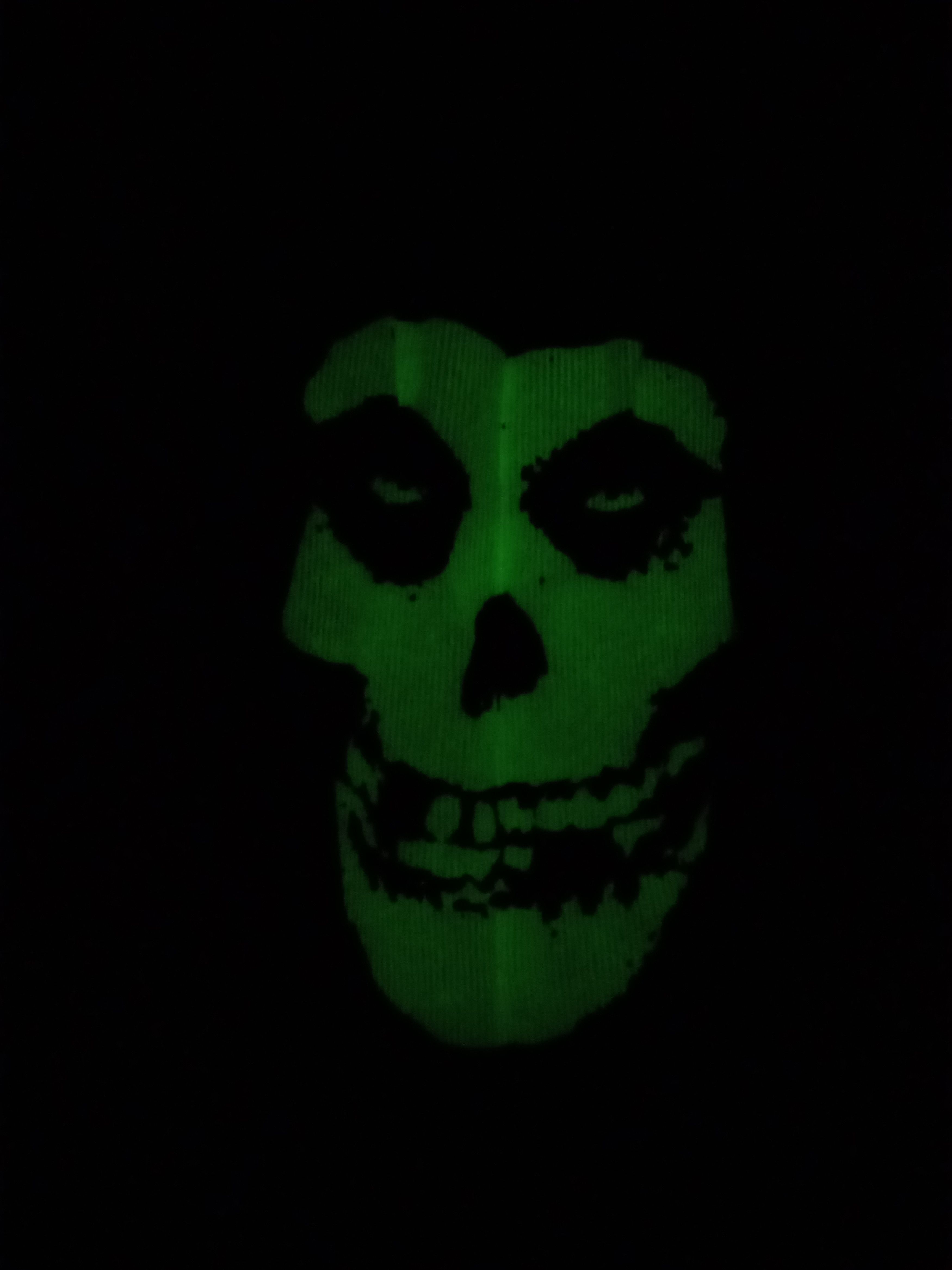 Vintage Misfits - Glow in the Dark Skull Tank Top