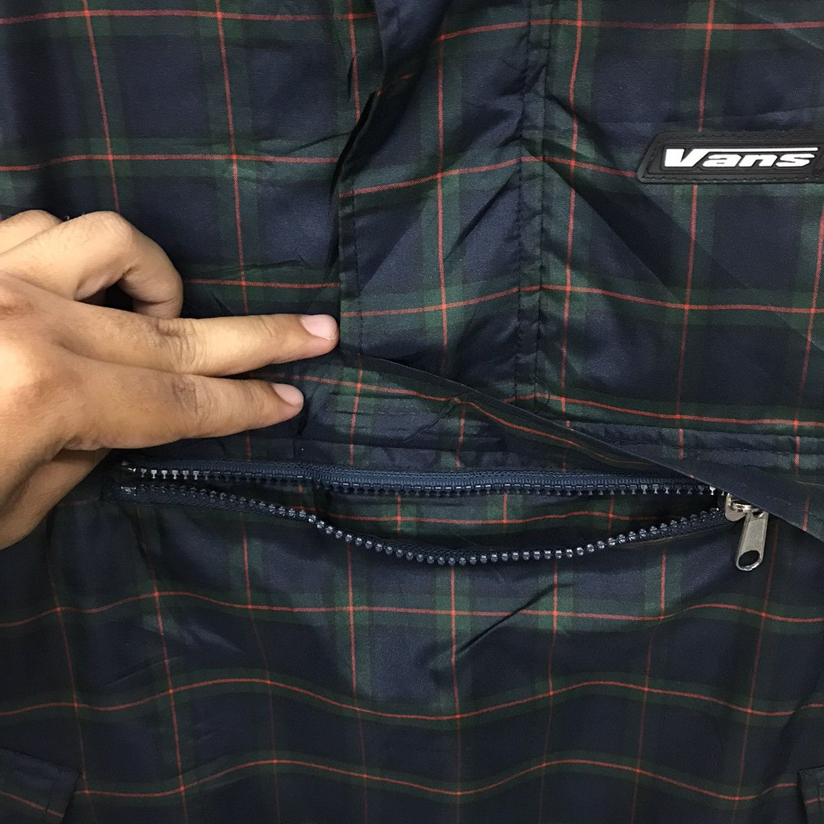 Vans × Vintage Rare!! Vintage Vans Half Zipper Light Jacket Size US L / EU 52-54 / 3 - 11 Thumbnail