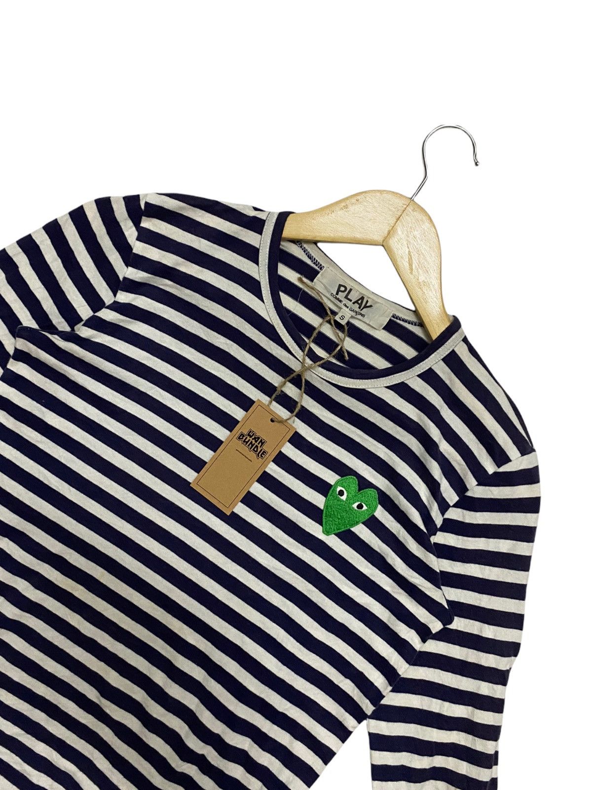 Comme des Garcons Comme des Garçons PLAY Long Sleeve Stripe Shirt Size S / US 4 / IT 40 - 3 Thumbnail