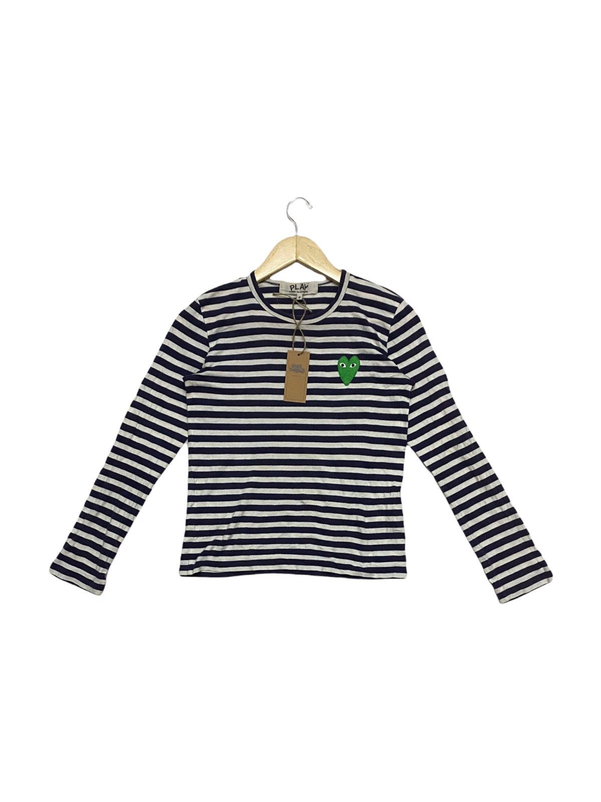 Comme des Garcons Comme des Garçons PLAY Long Sleeve Stripe Shirt Size S / US 4 / IT 40 - 1 Thumbnail
