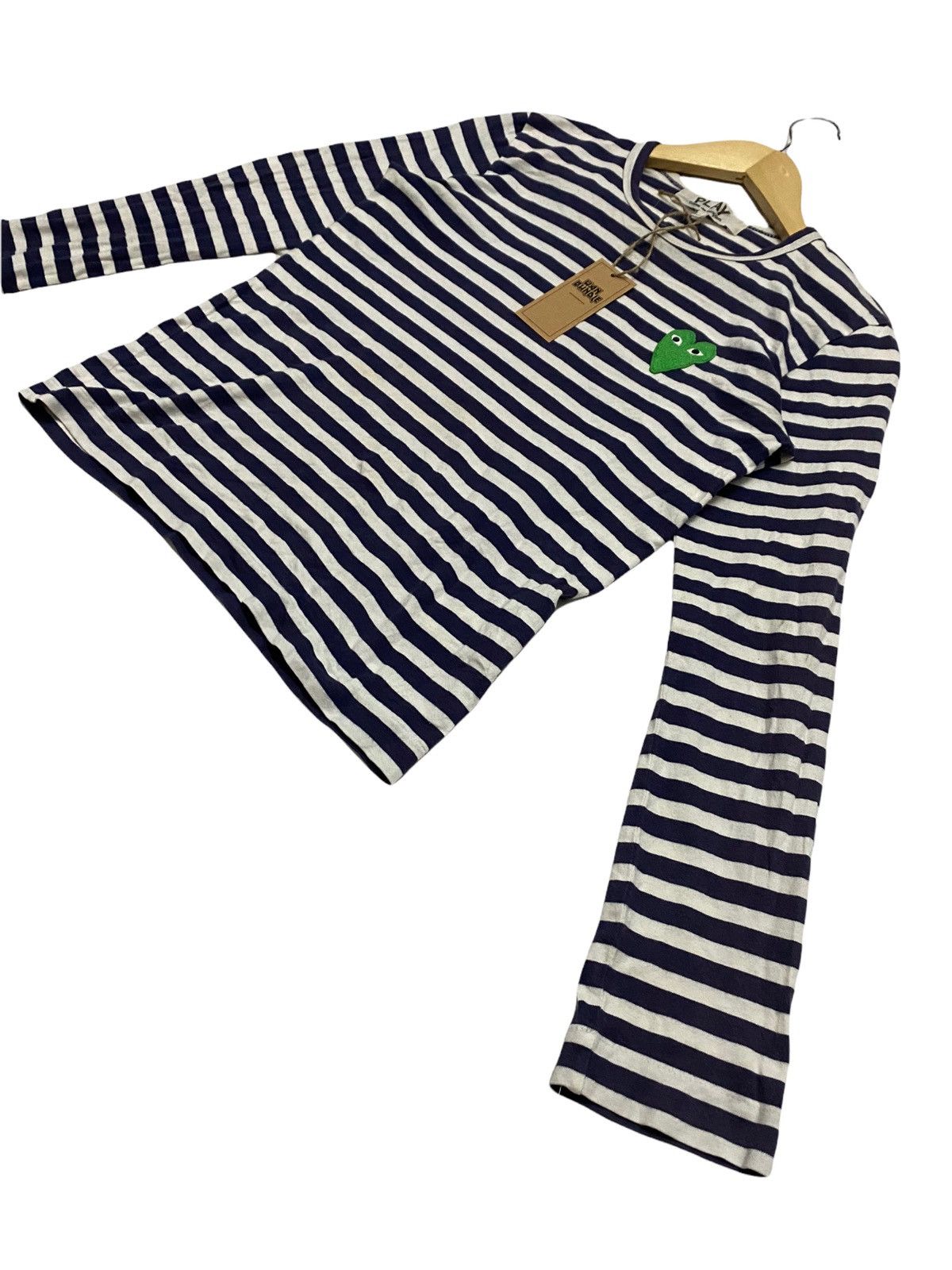 Comme des Garcons Comme des Garçons PLAY Long Sleeve Stripe Shirt Size S / US 4 / IT 40 - 8 Thumbnail