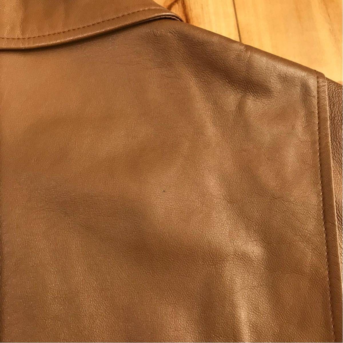 Bape × Vintage BAPE vintage Sheepskin leather motercycle jacket ape NIGO Size US M / EU 48-50 / 2 - 7 Thumbnail