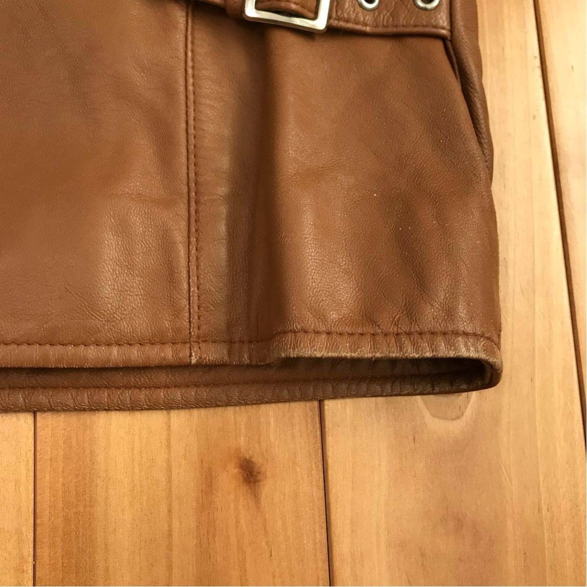 Bape × Vintage BAPE vintage Sheepskin leather motercycle jacket ape NIGO Size US M / EU 48-50 / 2 - 8 Thumbnail