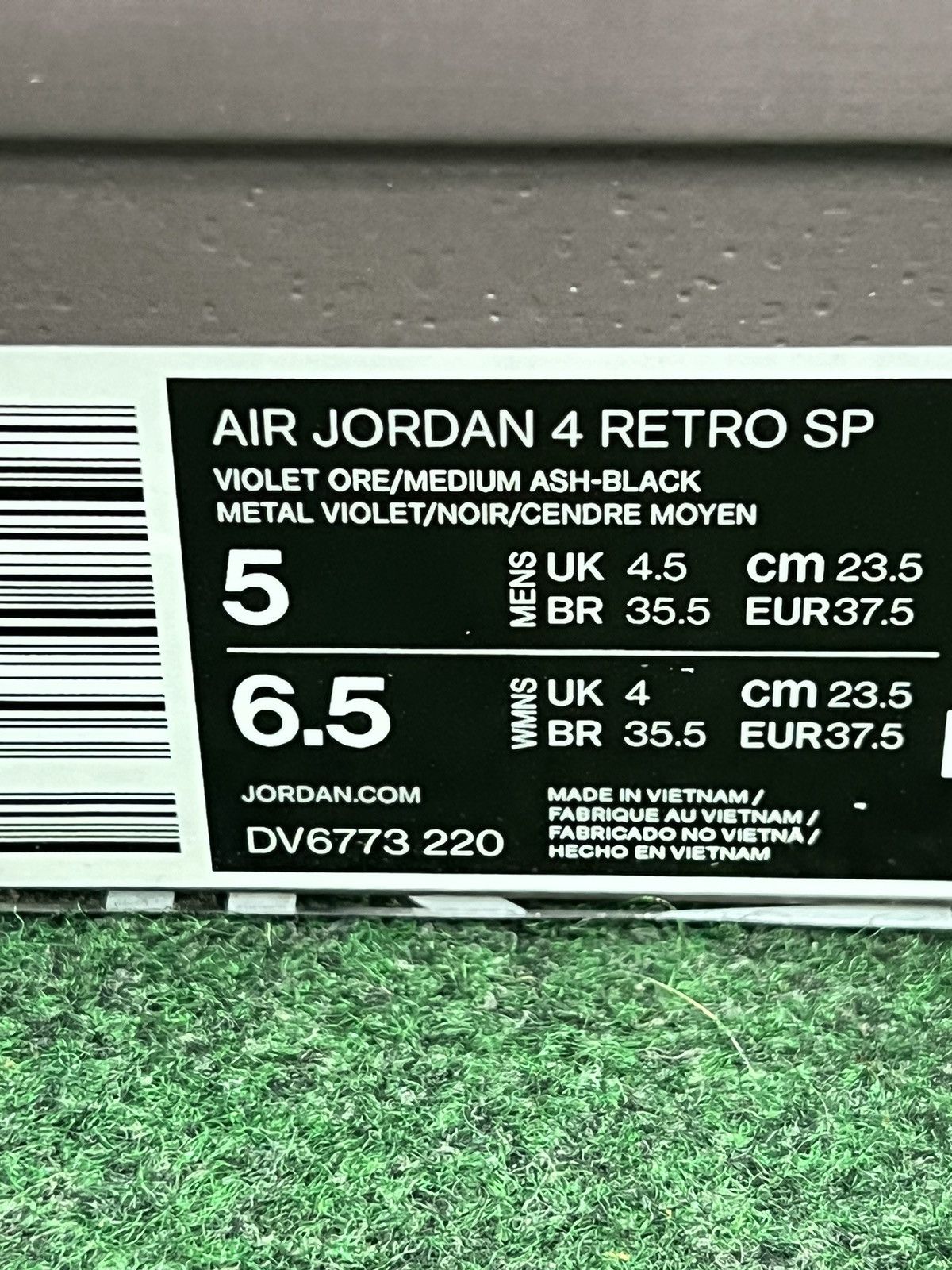 A Ma Maniere × Jordan Brand Air Jordan 4 Retro SP x A Ma Maniere Violet Ore DV6773-220 Size US 6.5 / IT 36.5 - 3 Thumbnail