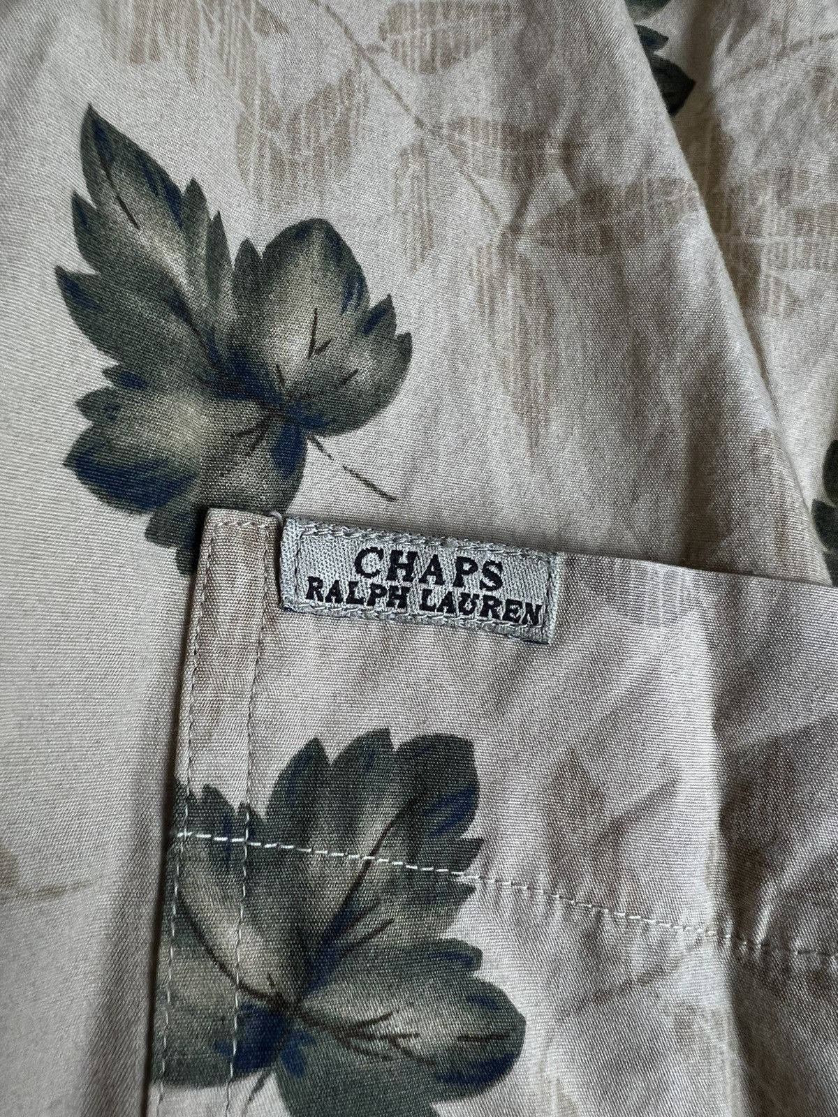 Chaps Ralph Lauren Chaps Ralph Lauren leafs shirt Size L / US 10 / IT 46 - 3 Thumbnail