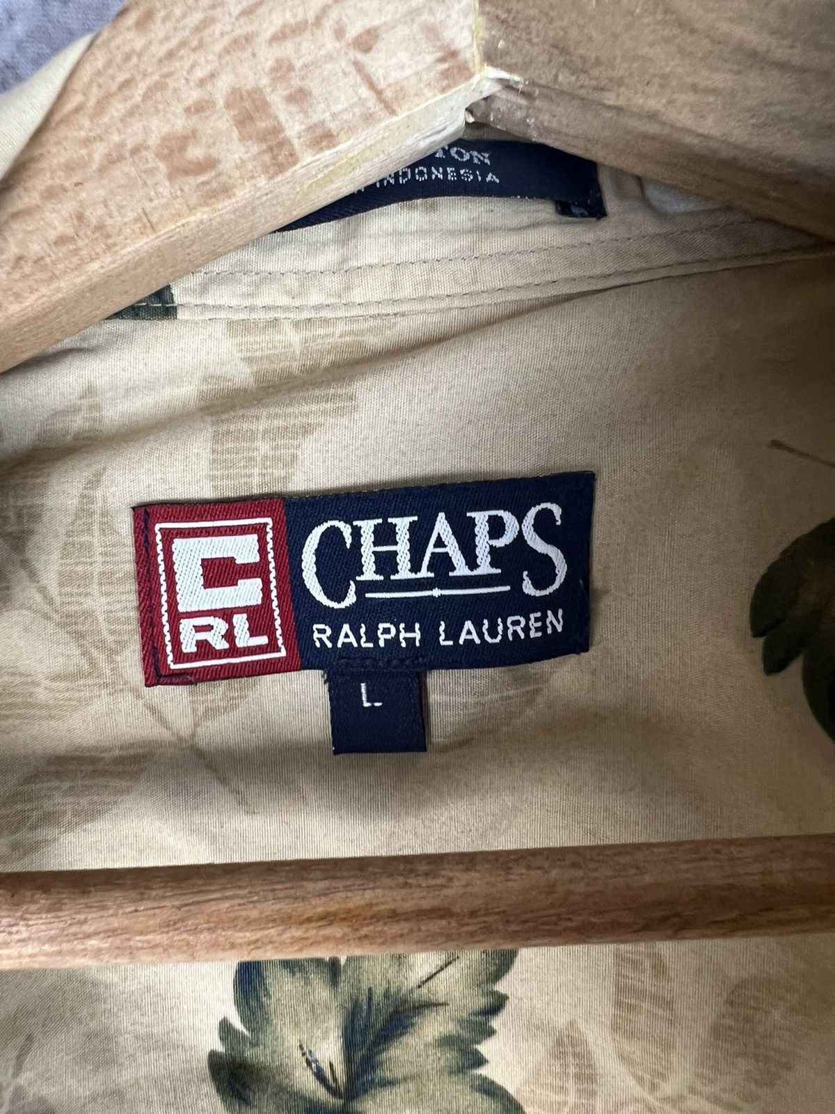 Chaps Ralph Lauren Chaps Ralph Lauren leafs shirt Size L / US 10 / IT 46 - 4 Thumbnail