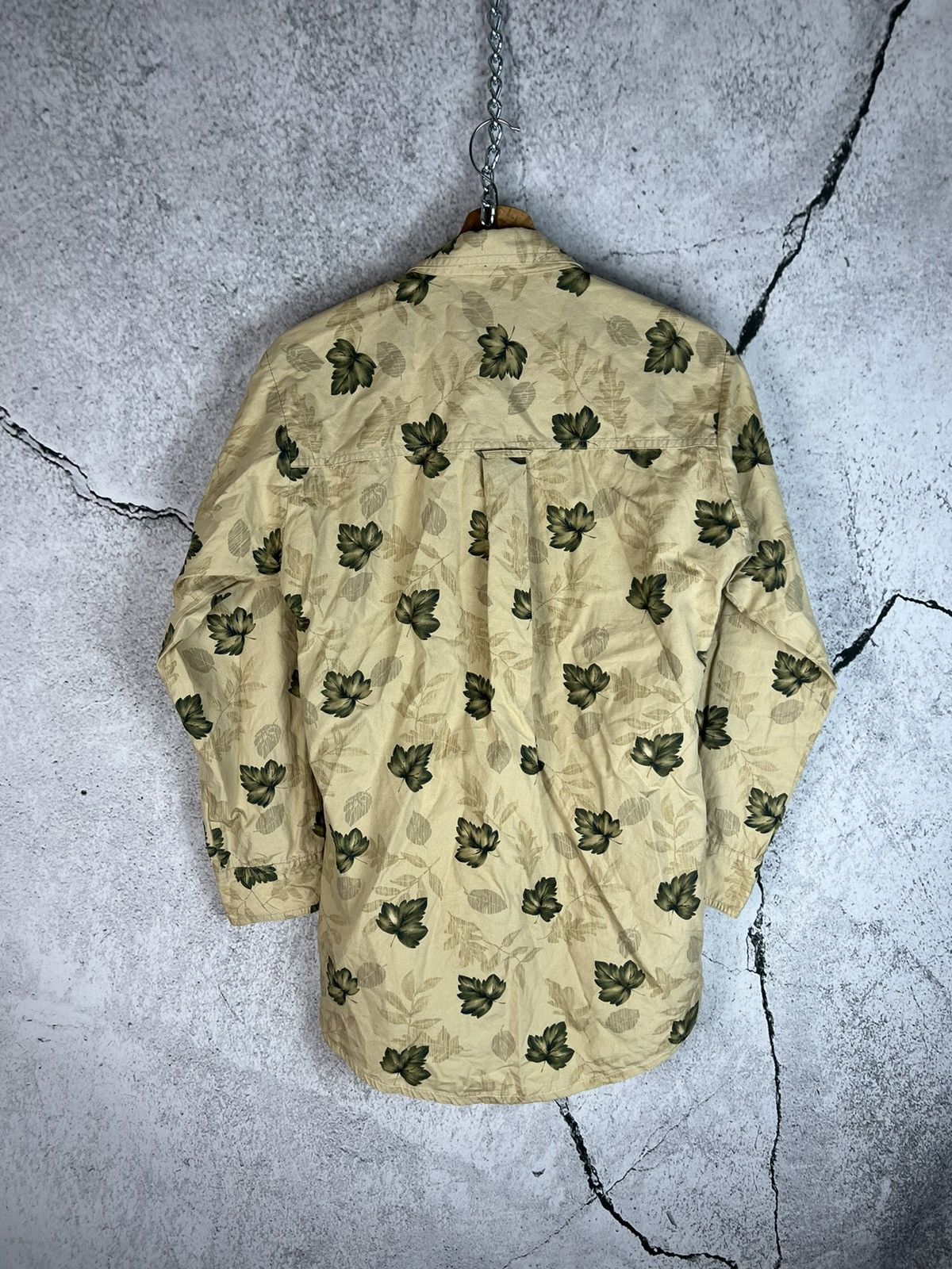 Chaps Ralph Lauren Chaps Ralph Lauren leafs shirt Size L / US 10 / IT 46 - 2 Thumbnail