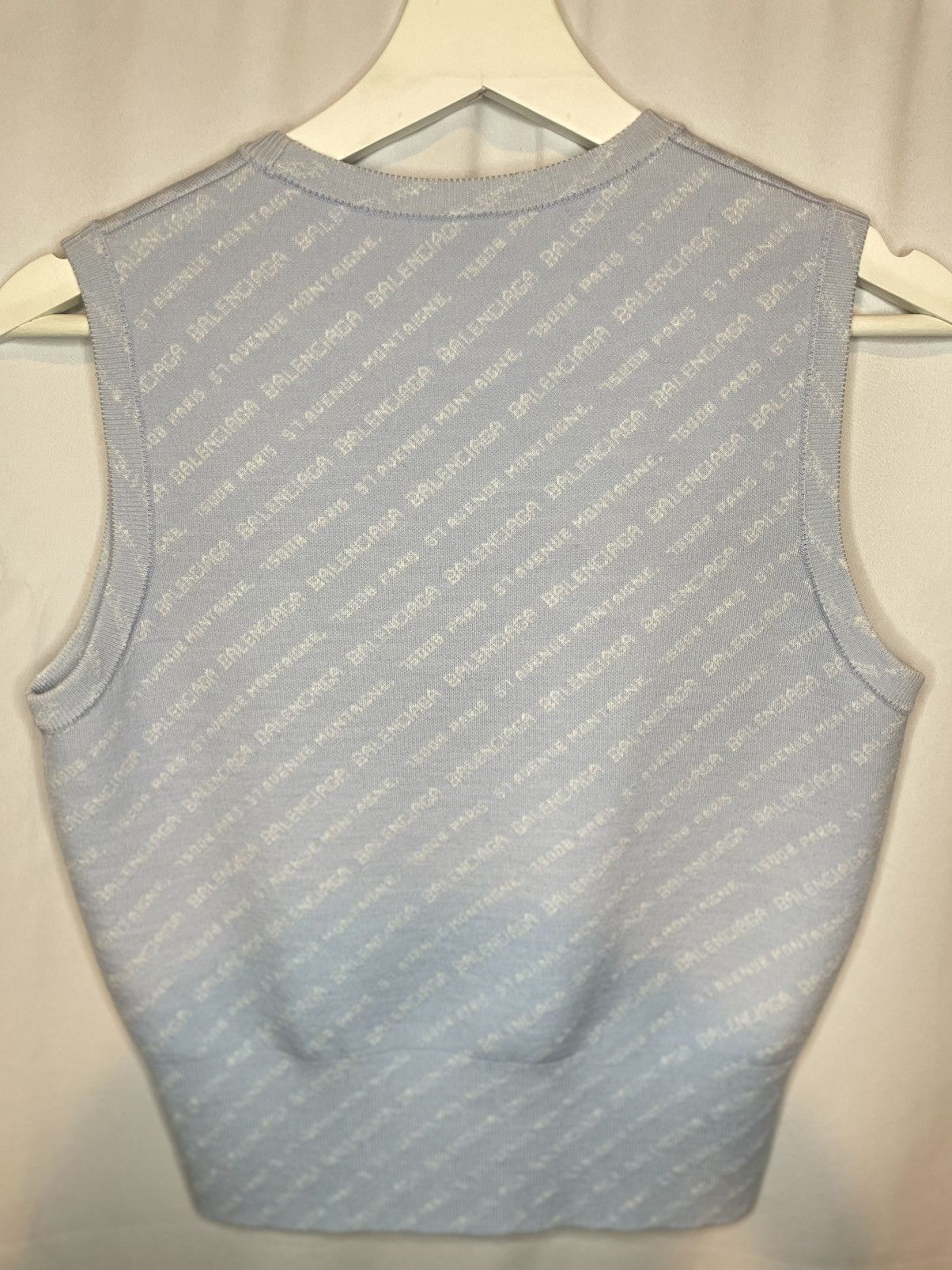 Balenciaga Balenciaga Jacquard Sleeveless Sweater Vest Size S / US 4 / IT 40 - 2 Thumbnail