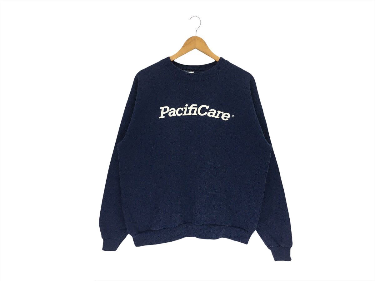 Hanes × Vintage Vintage Pacificare Big Logo Sweatshirt Size US L / EU 52-54 / 3 - 1 Thumbnail