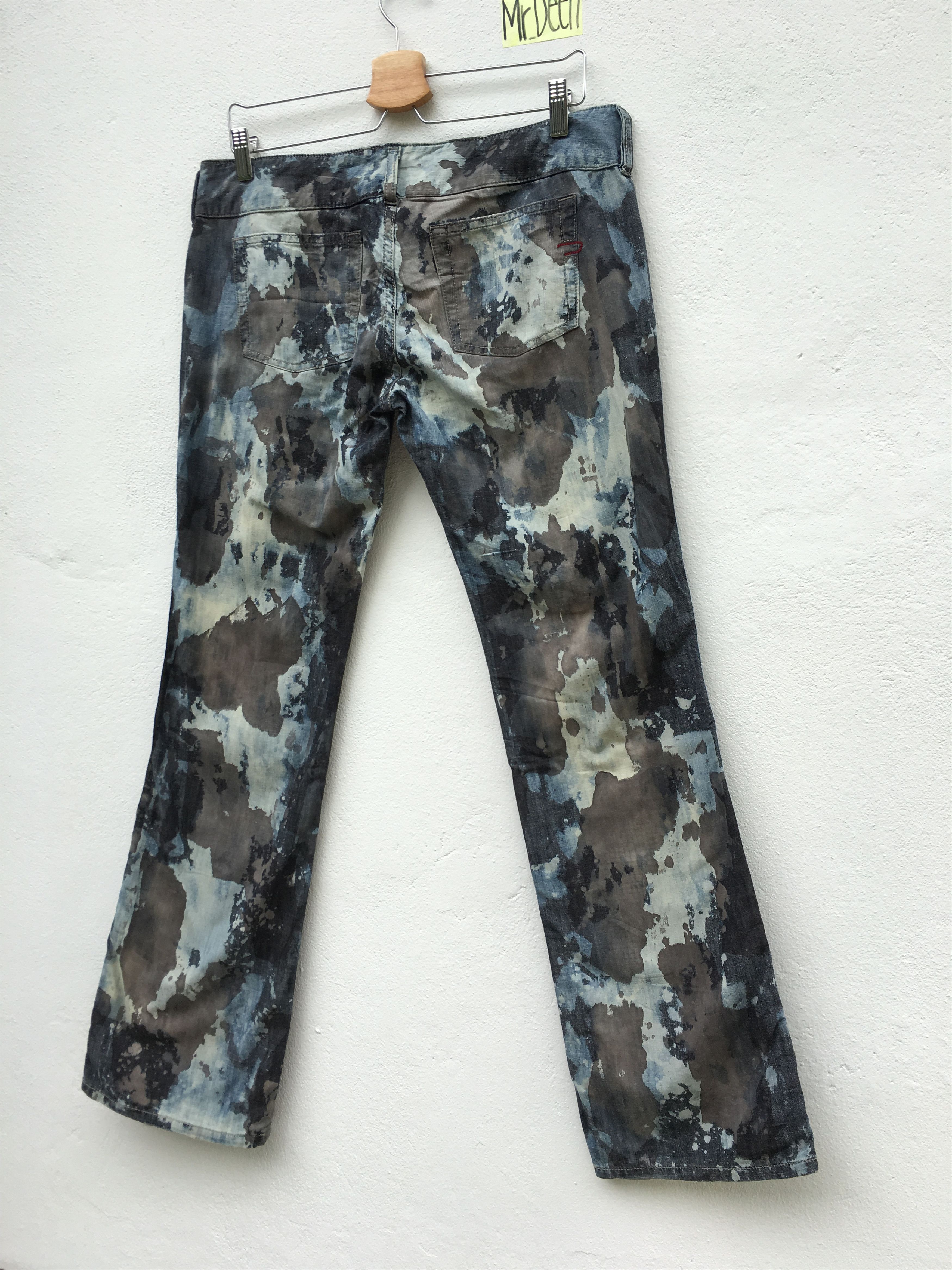 Diesel Rare Diesel Acid Wash Distress Denim Size US 34 / EU 50 - 10 Thumbnail
