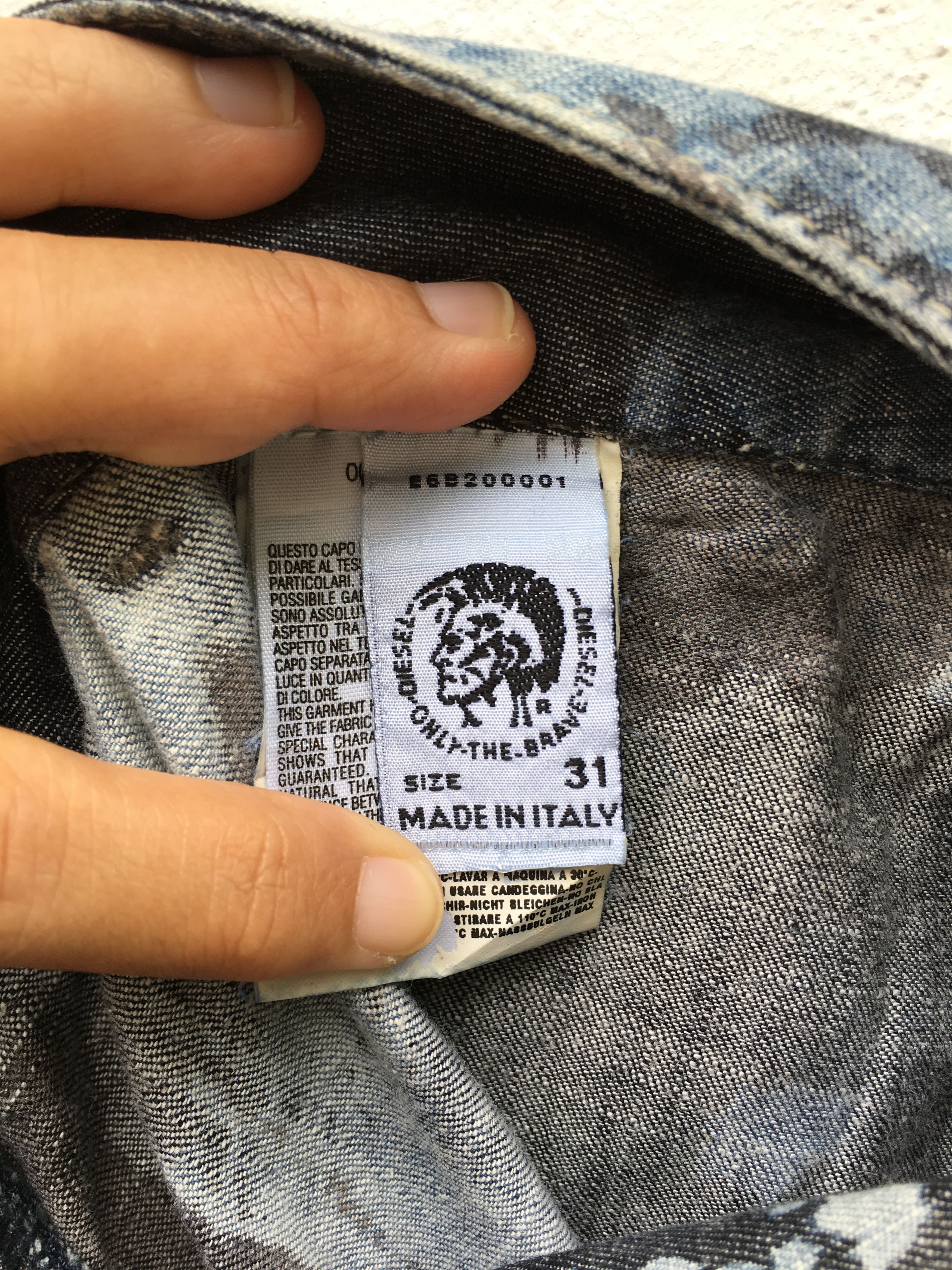 Diesel Rare Diesel Acid Wash Distress Denim Size US 34 / EU 50 - 13 Thumbnail