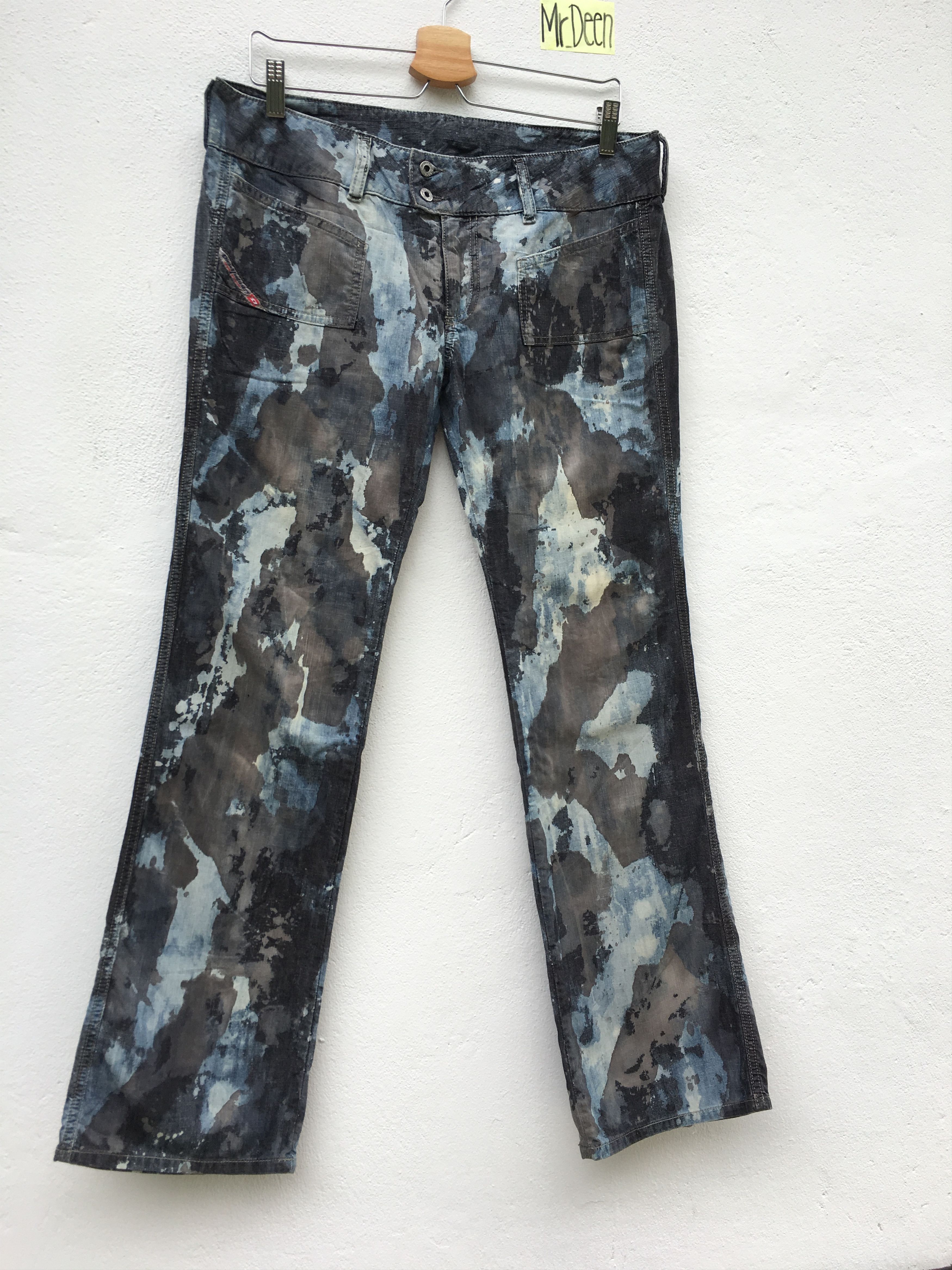 Diesel Rare Diesel Acid Wash Distress Denim Size US 34 / EU 50 - 2 Thumbnail