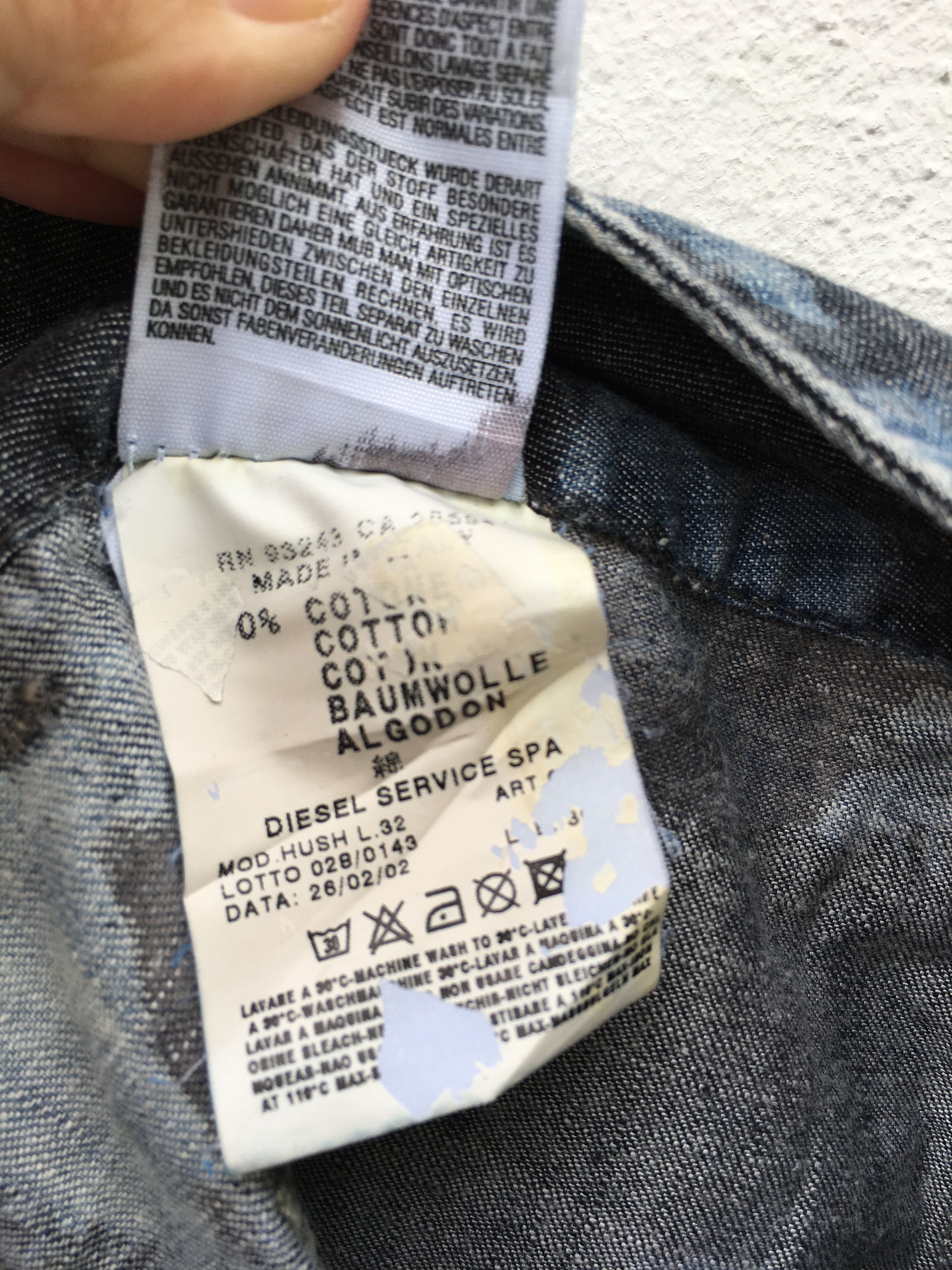 Diesel Rare Diesel Acid Wash Distress Denim Size US 34 / EU 50 - 14 Thumbnail