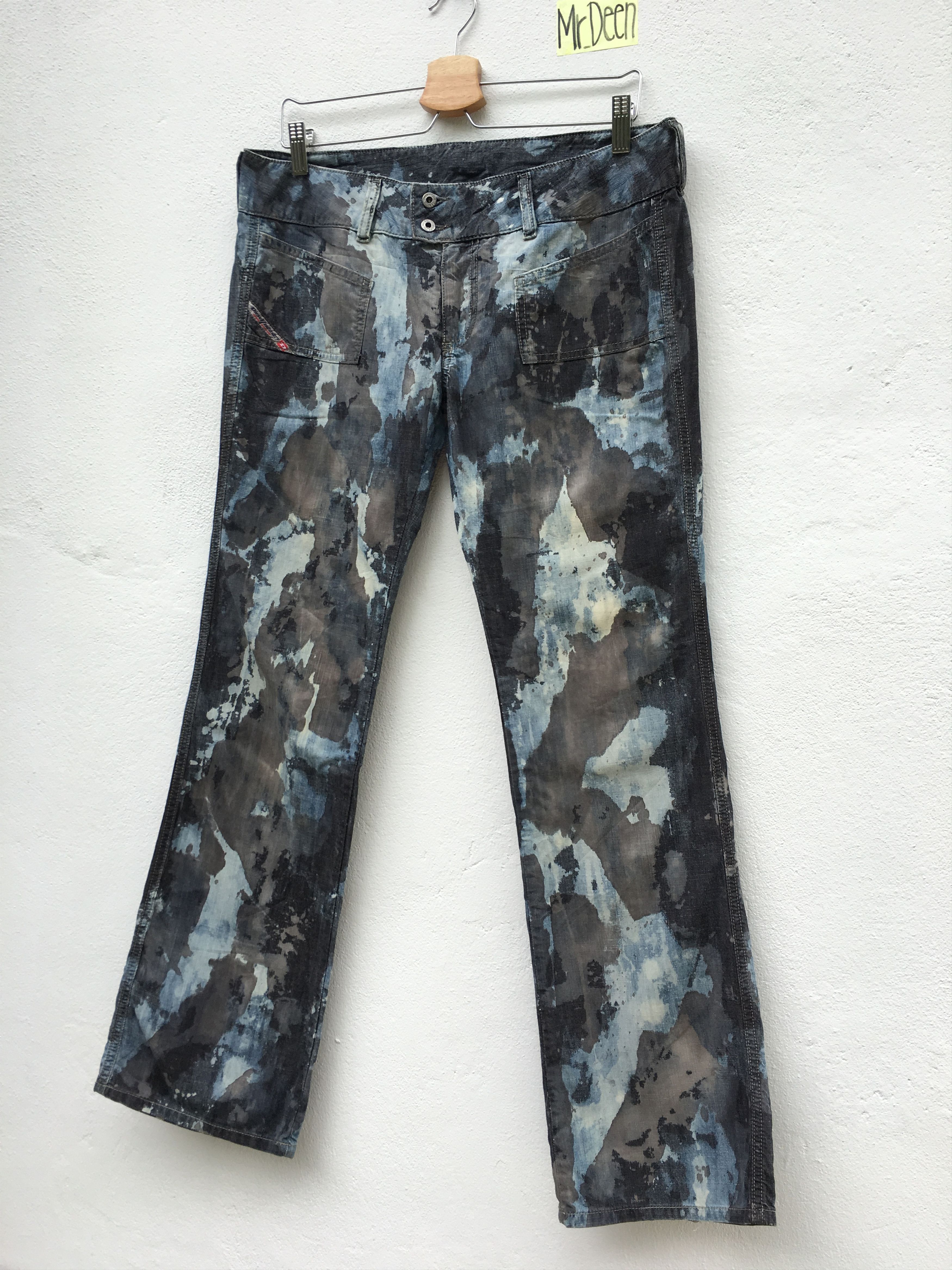Diesel Rare Diesel Acid Wash Distress Denim Size US 34 / EU 50 - 3 Thumbnail
