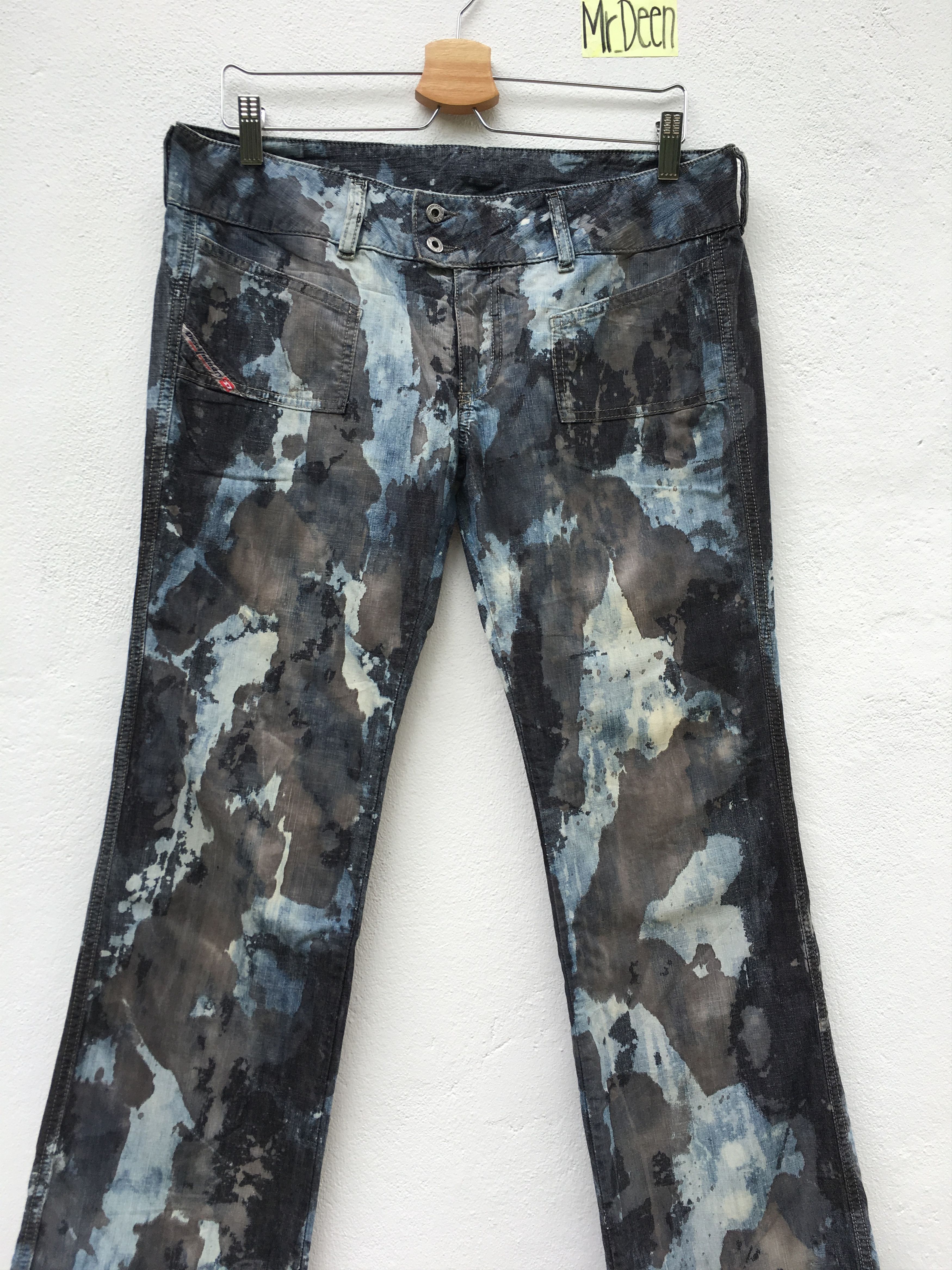 Diesel Rare Diesel Acid Wash Distress Denim Size US 34 / EU 50 - 4 Thumbnail