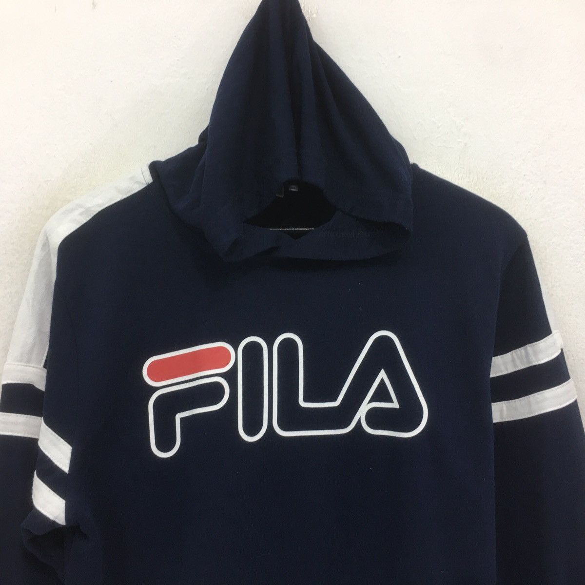 Fila × Vintage FILA Sweatshirt Hoodie Spellout FILA Pullover Jumper Size US S / EU 44-46 / 1 - 3 Thumbnail