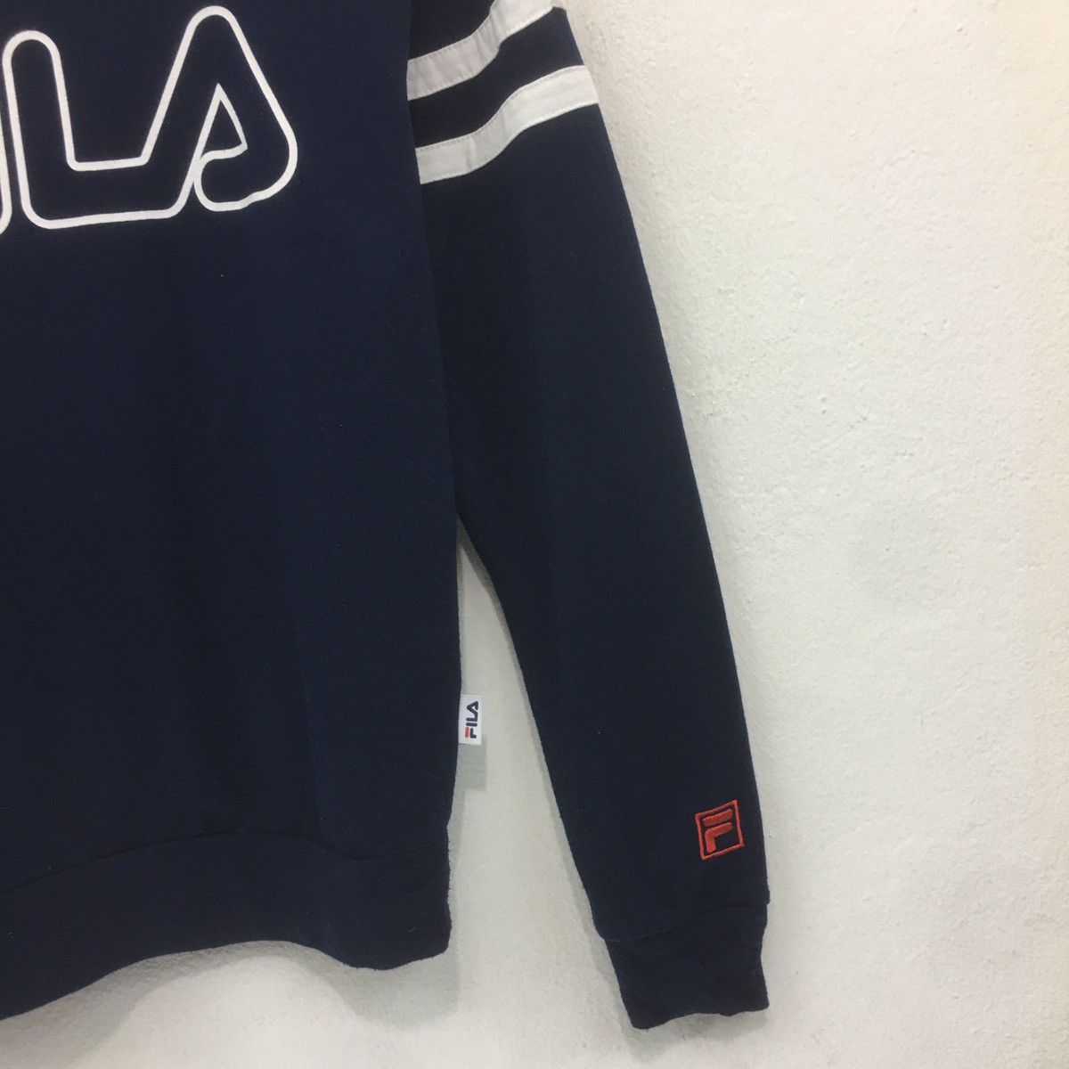 Fila × Vintage FILA Sweatshirt Hoodie Spellout FILA Pullover Jumper Size US S / EU 44-46 / 1 - 4 Thumbnail