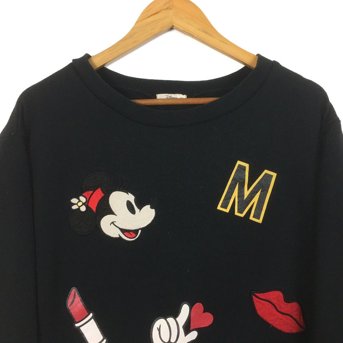 Cartoon Network × Disney × Mickey Mouse Vintage Minnie Mouse Sweatshirt Biglogo Embroidery Size US S / EU 44-46 / 1 - 2 Thumbnail