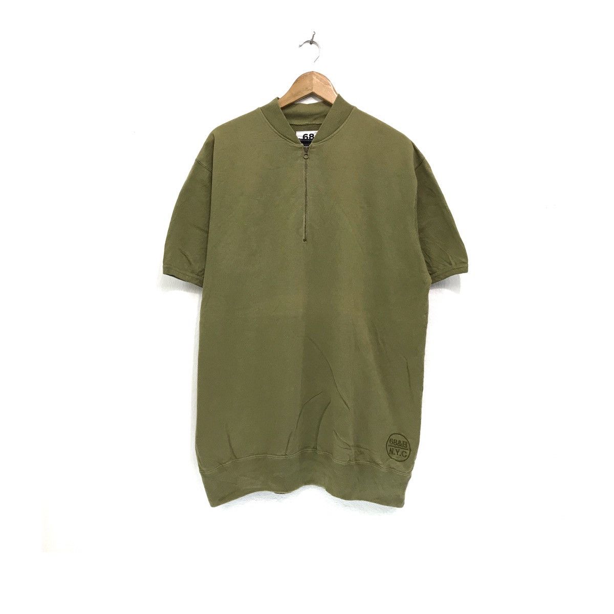 Japanese Brand × Vintage 68&Brothers Halfzip Shirt Embroidery NYC 68&B Size US L / EU 52-54 / 3 - 1 Thumbnail