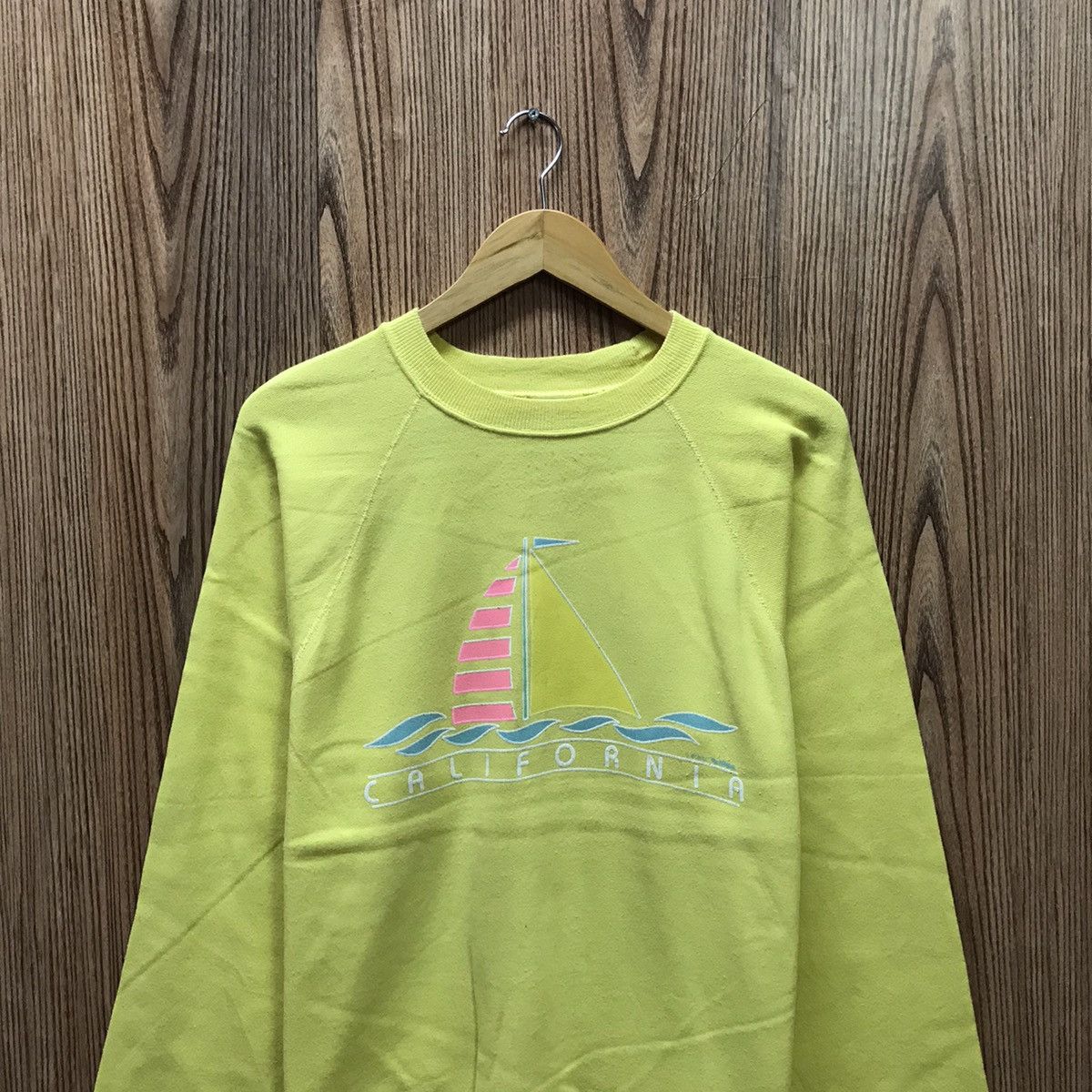 Hanes × Vintage Vintage 90’s California Sweatshirt Big Logo Yacht Size US M / EU 48-50 / 2 - 3 Thumbnail