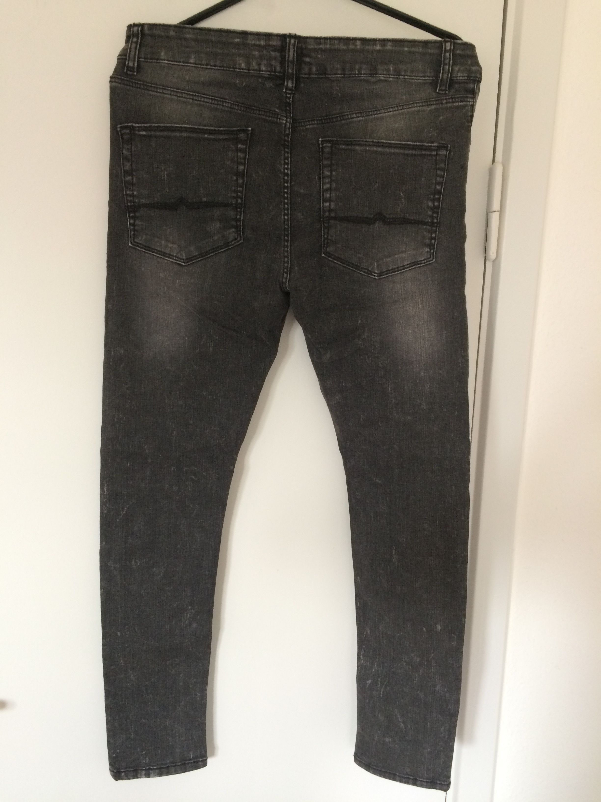 Asos Designer jeans - not leather biker pants jacket coat Size US 32 / EU 48 - 2 Thumbnail
