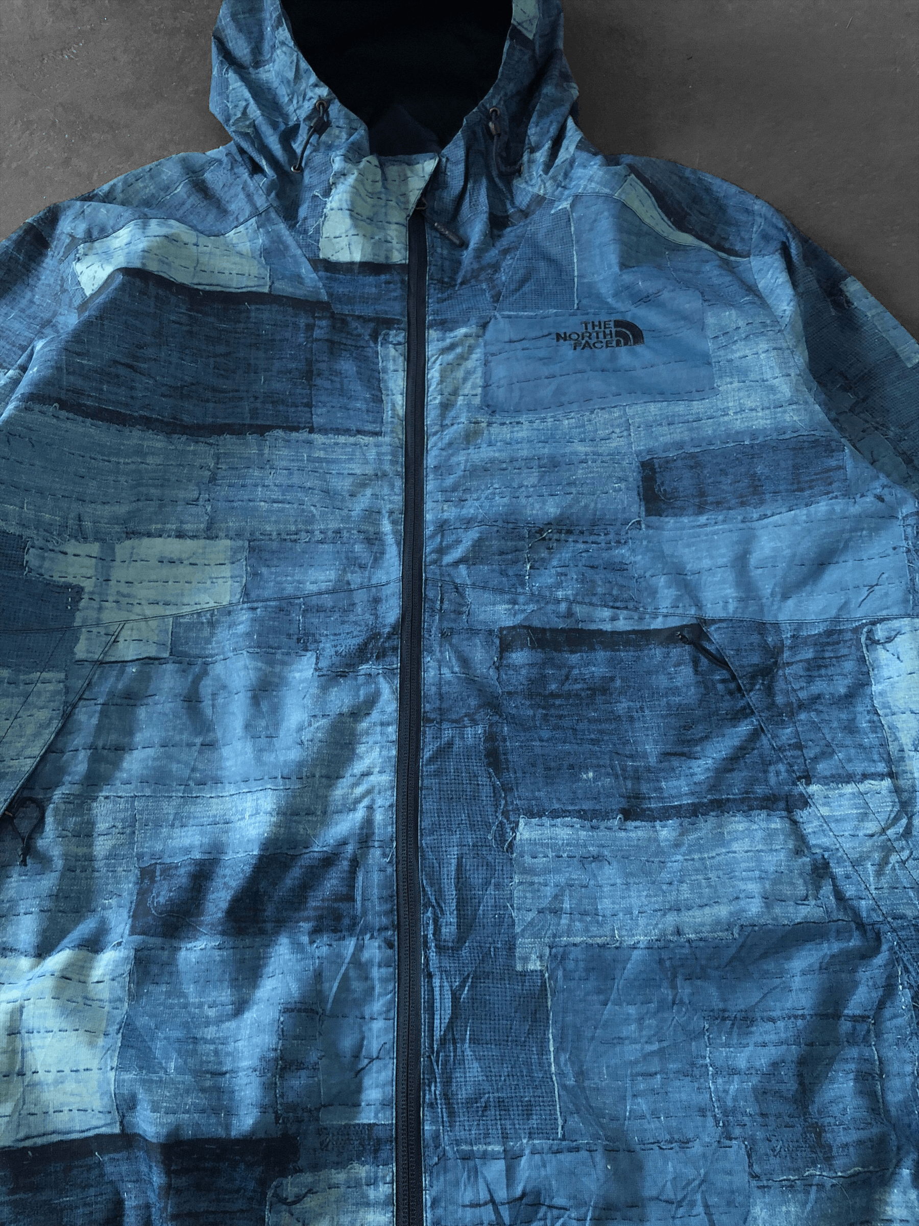 The North Face RARE🔥TNF SASHIKO BORO PATCHWORK PRINT MILLERTON JACKET Size US XL / EU 56 / 4 - 4 Thumbnail