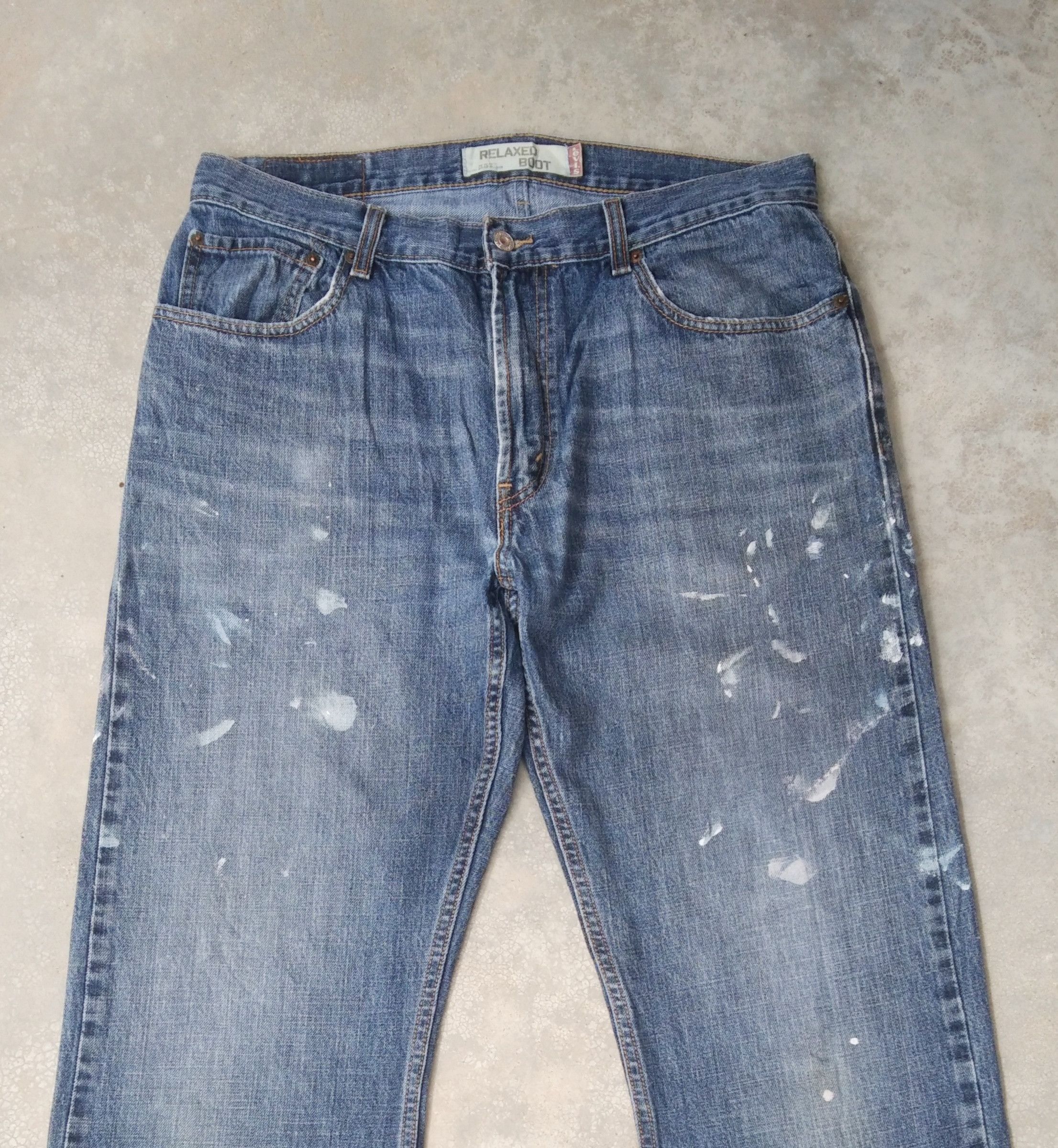 Levi's Vintage Levi's Jeans 557 Relaxed Boot Cut Painter Denim Size US 34 / EU 50 - 6 Thumbnail