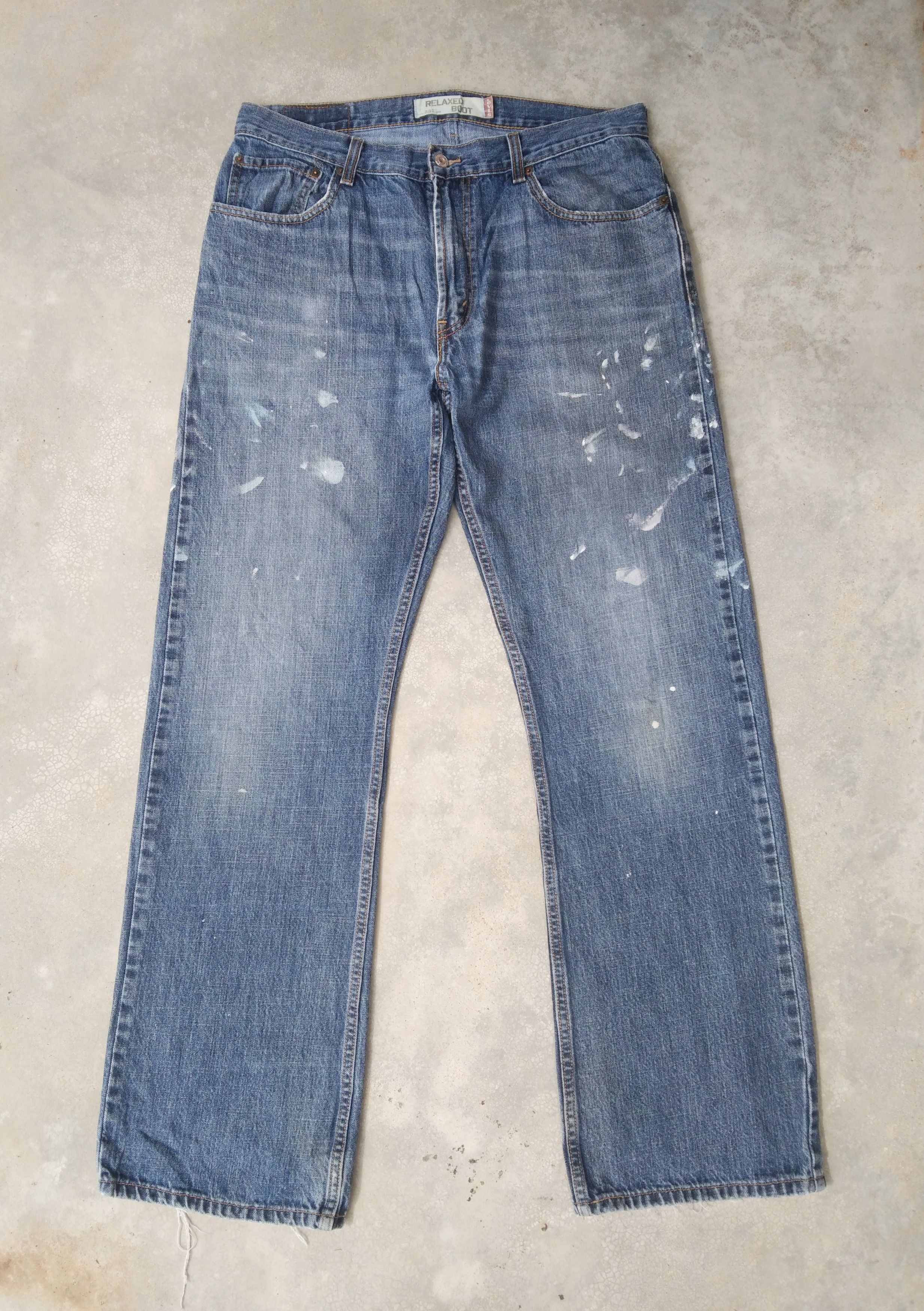 Levi's Vintage Levi's Jeans 557 Relaxed Boot Cut Painter Denim Size US 34 / EU 50 - 1 Thumbnail