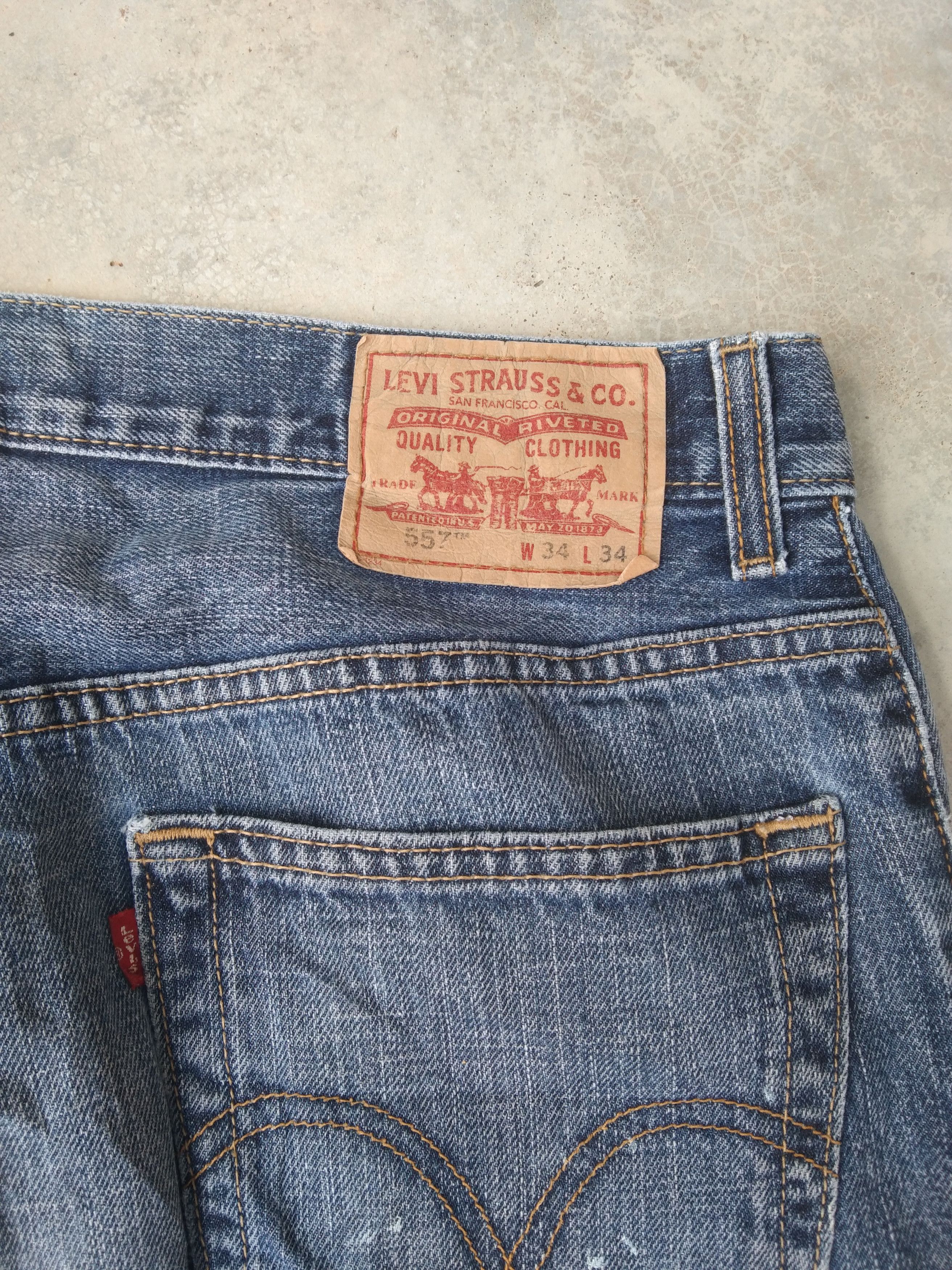 Levi's Vintage Levi's Jeans 557 Relaxed Boot Cut Painter Denim Size US 34 / EU 50 - 5 Thumbnail