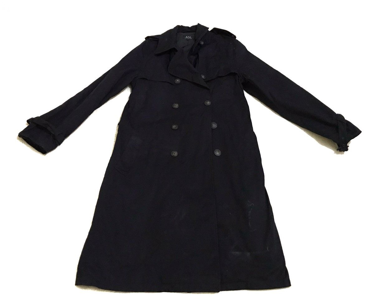 a.p.c long trench coat 90s archive