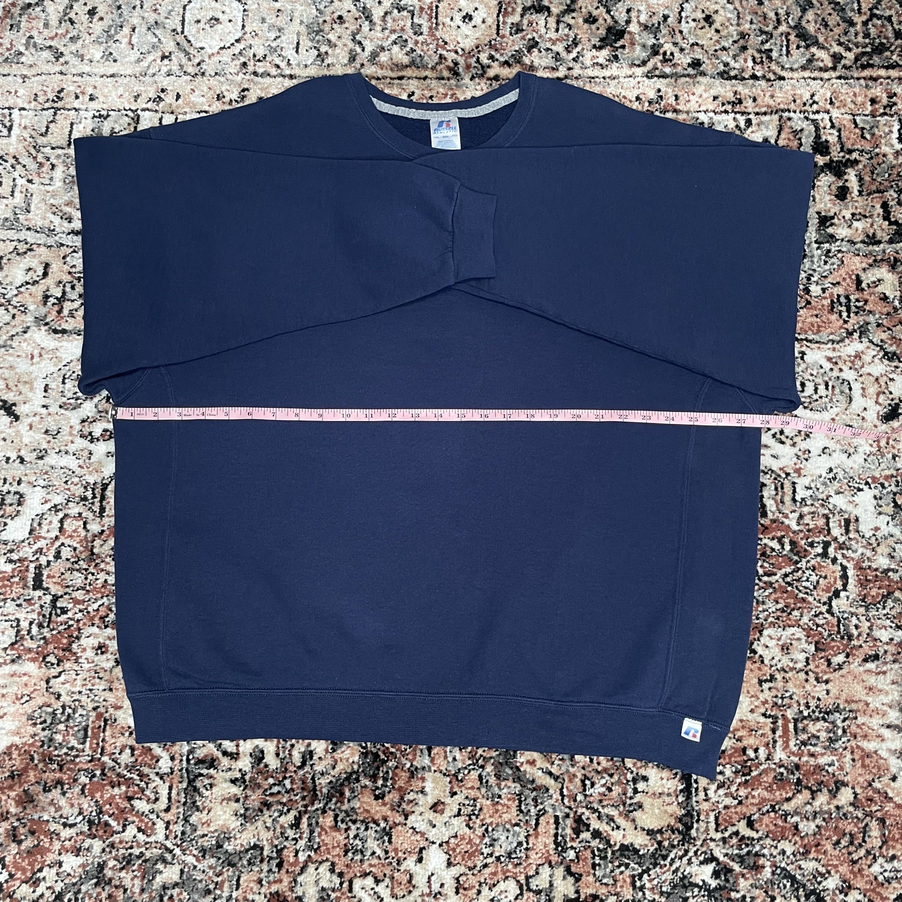 Russell Athletic Russell Navy Blue Crewneck Sweater Size US XXL / EU 58 / 5 - 7 Thumbnail